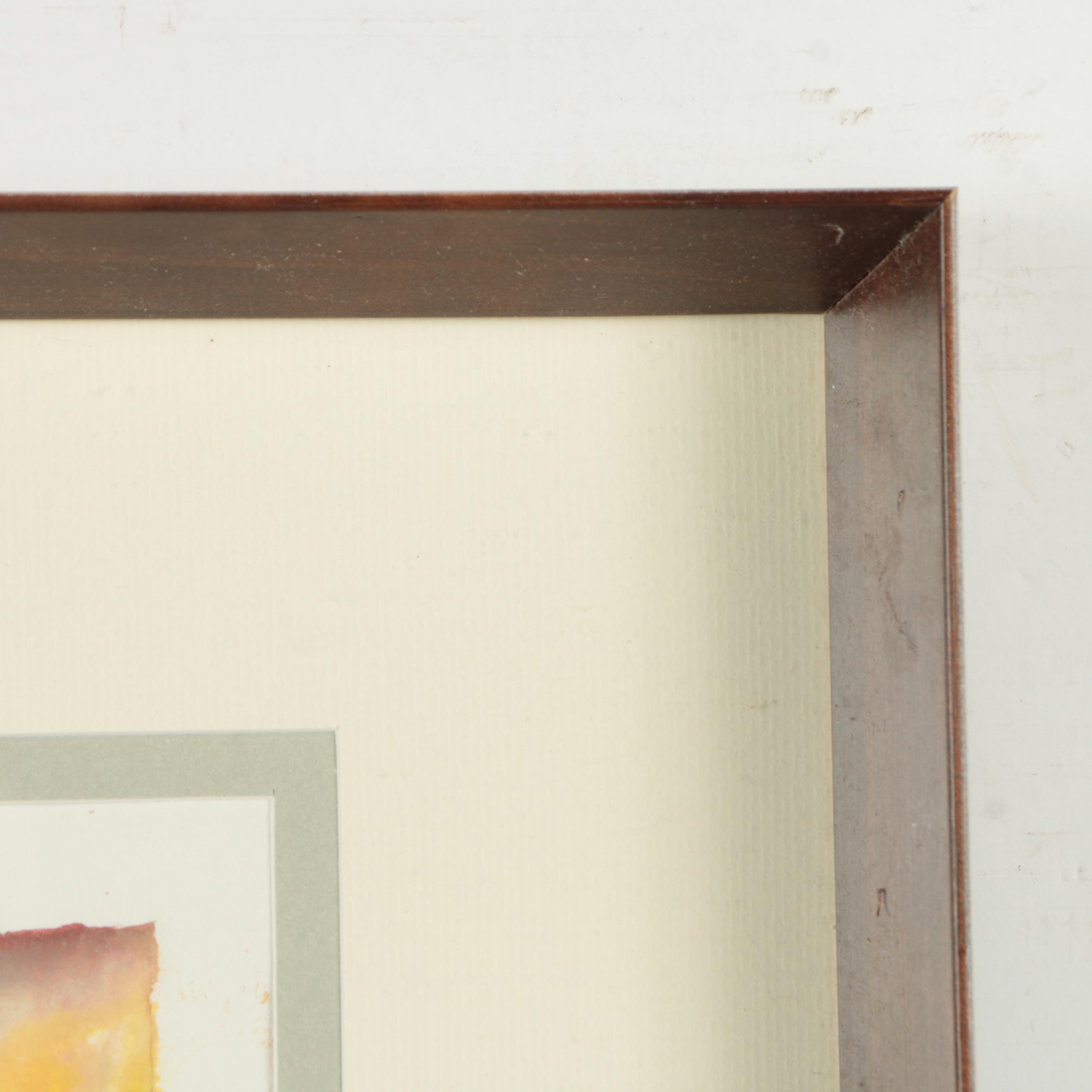 Harvey Kirstel Watercolor and Gouache Painting "Autumn"