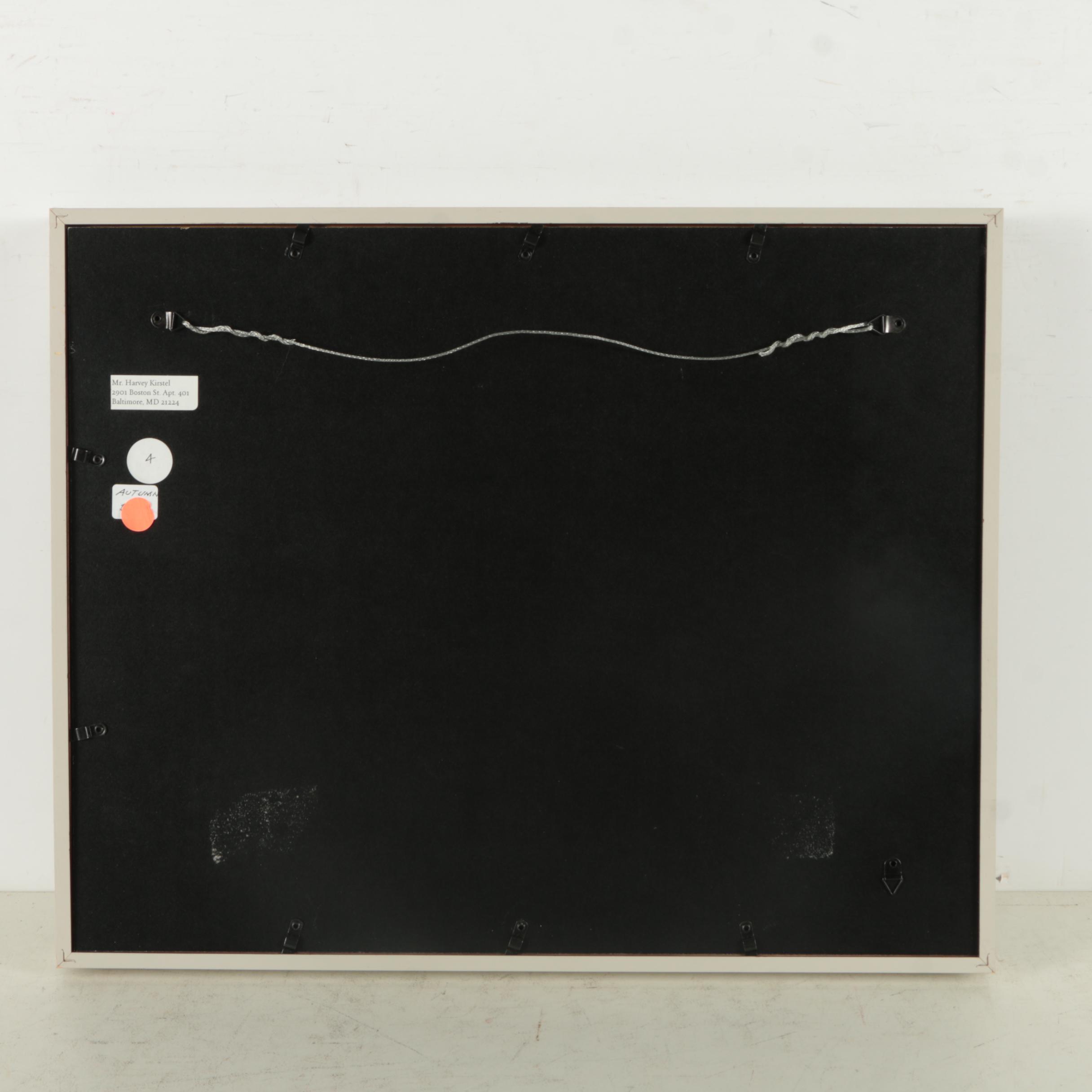 Harvey Kirstel Watercolor and Gouache Painting "Autumn"