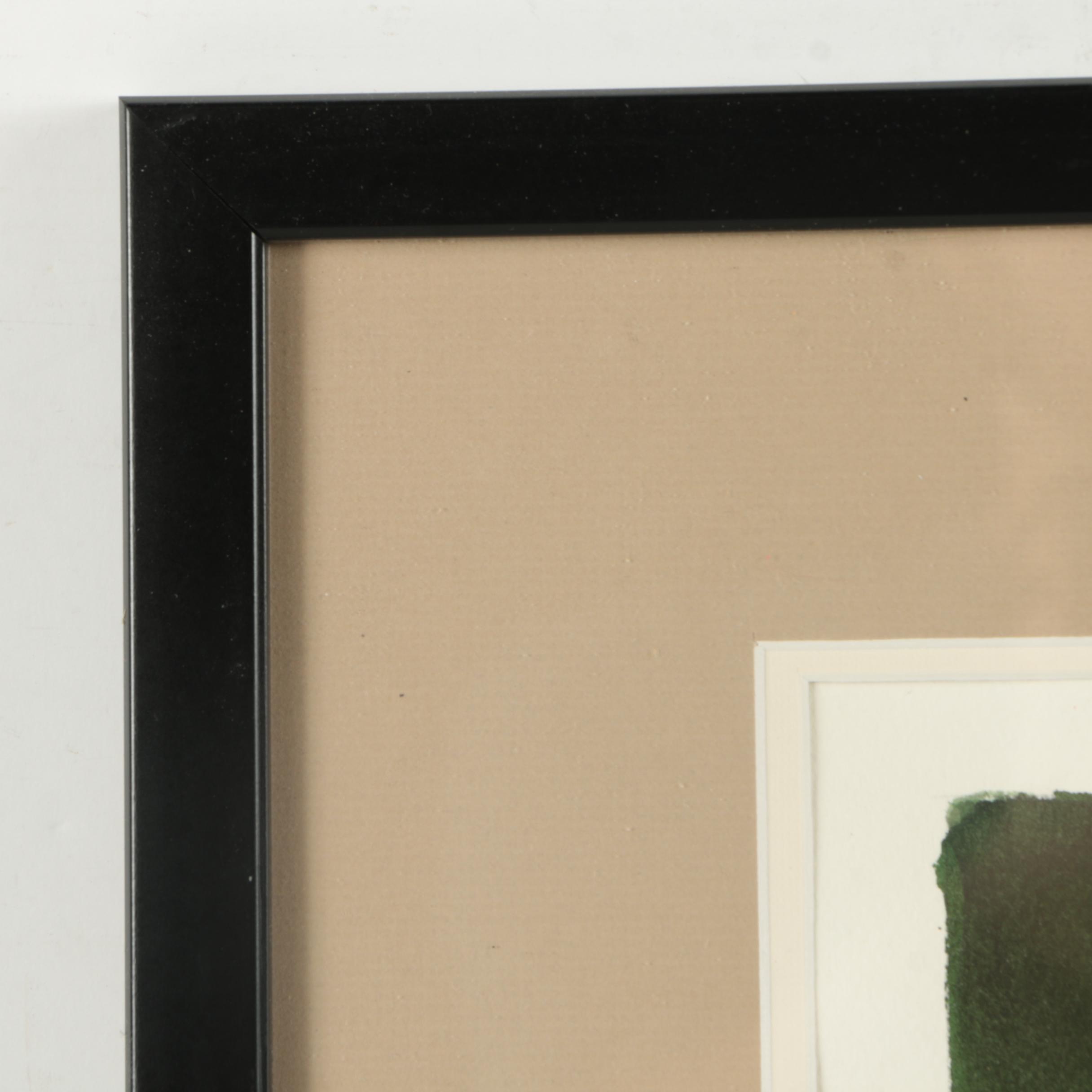 Harvey Kirstel Watercolor on Paper "The Trinity"