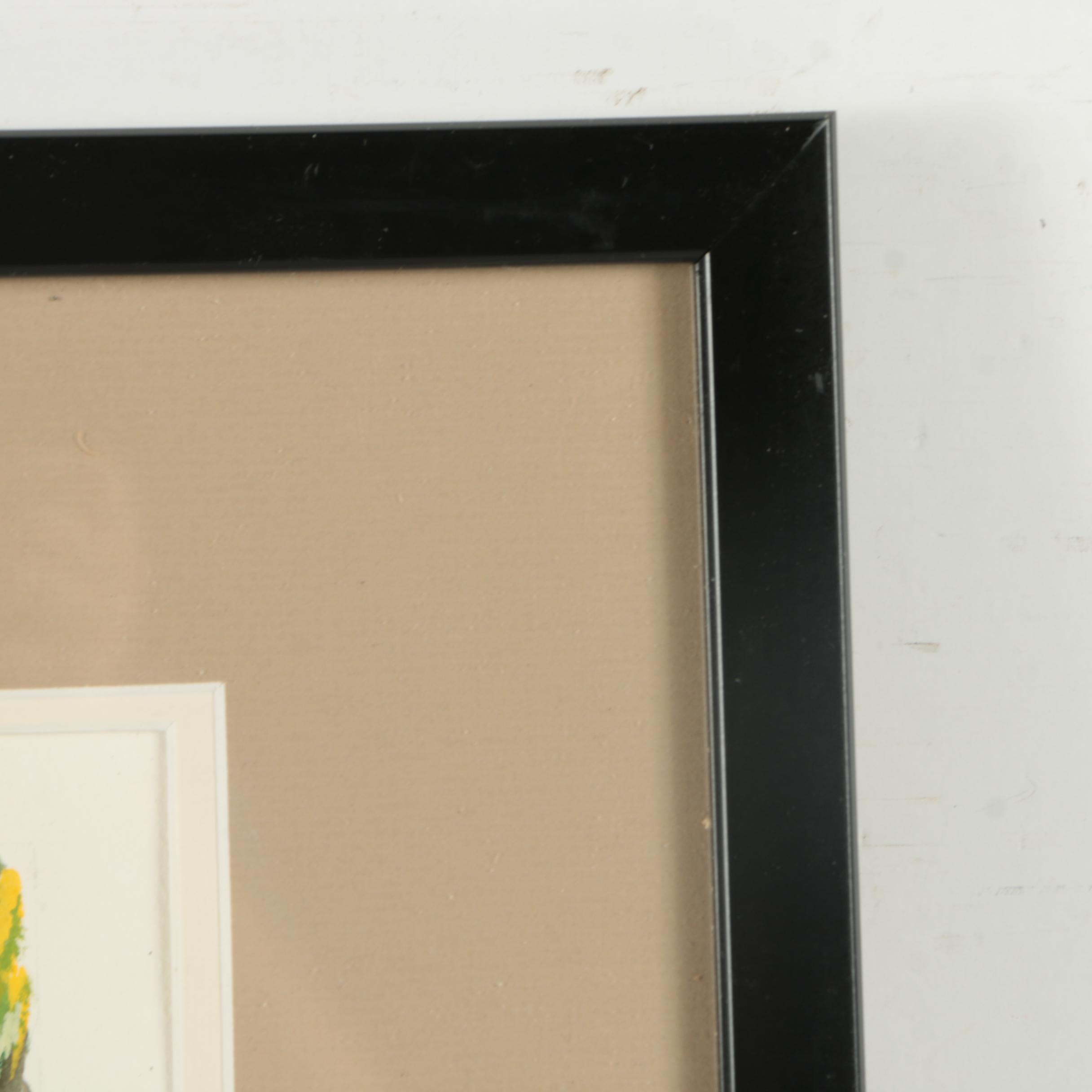 Harvey Kirstel Watercolor on Paper "The Trinity"