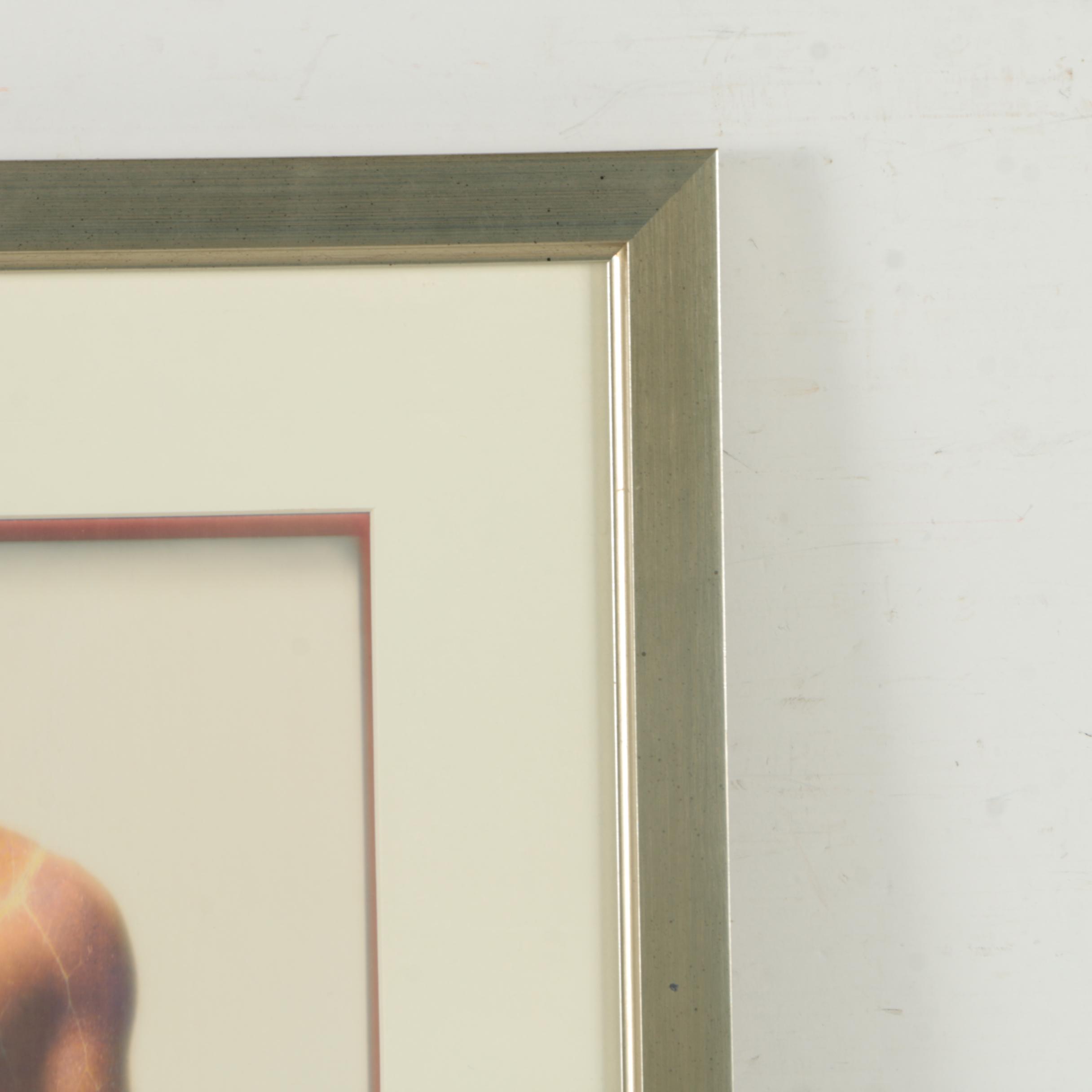 Giclee Print on Paper After Digital Photo Collage of Nude Figure