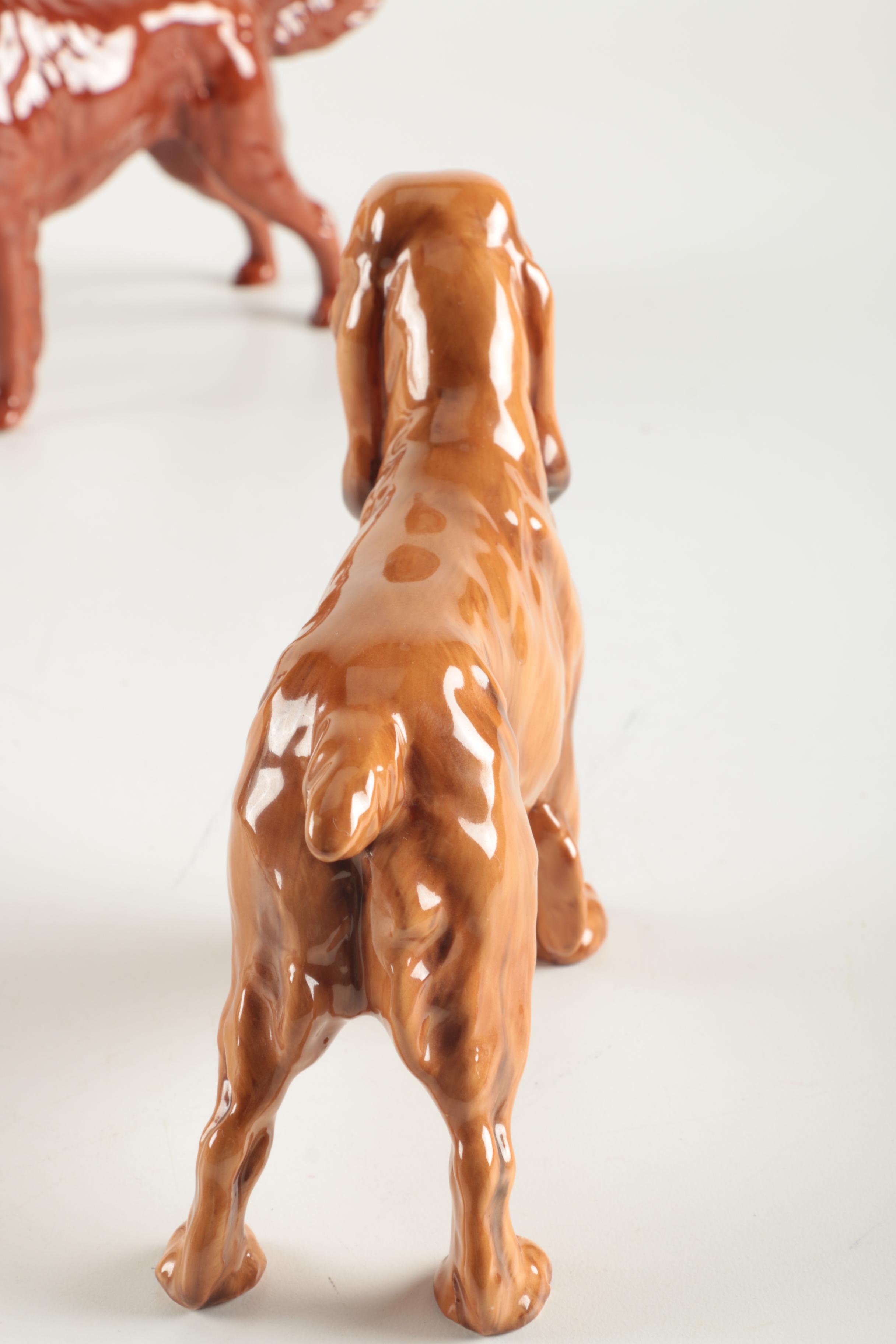 Royal Doulton English Cocker Spaniel and Irish SetterFigurines