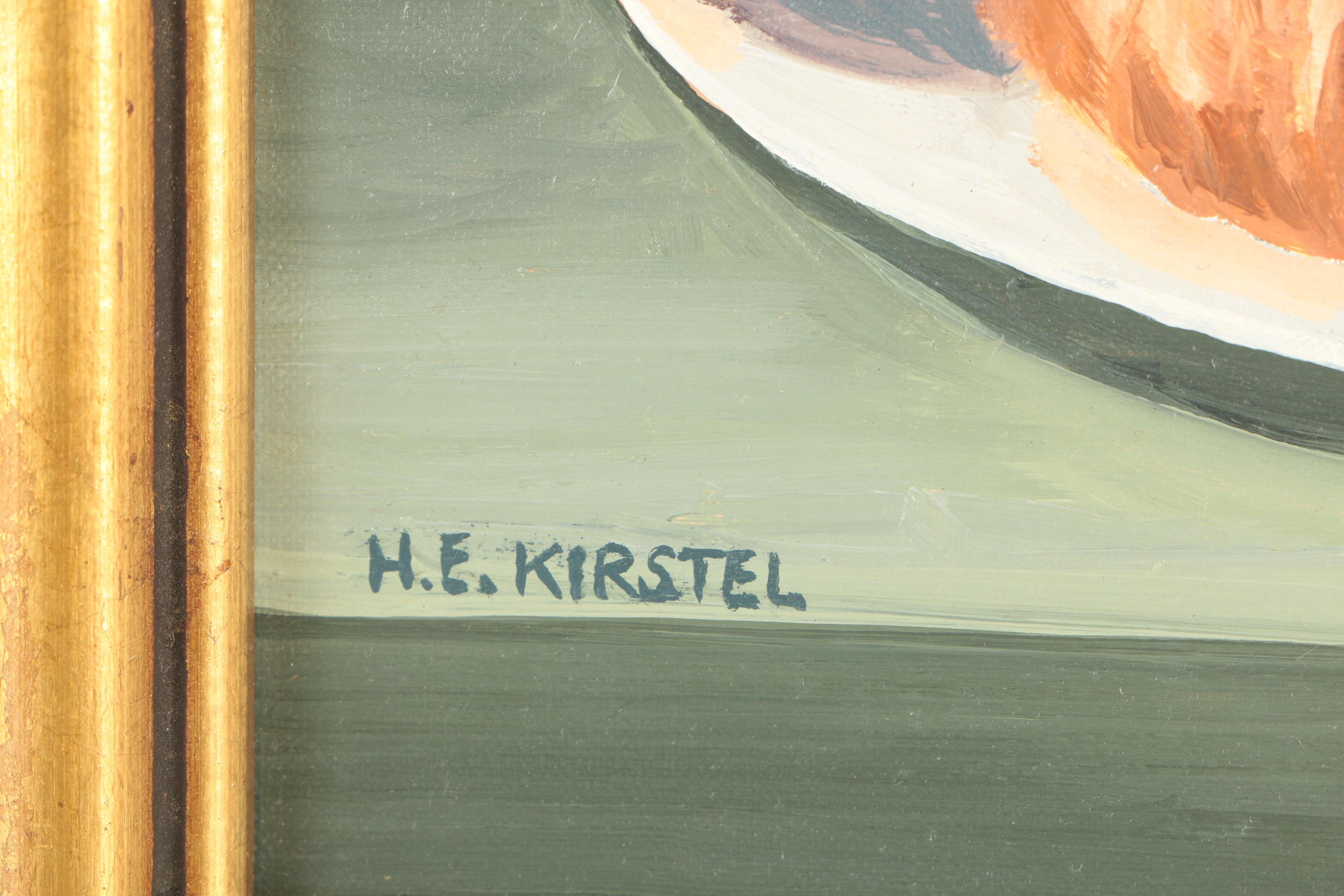 H.E. Kirstel Still Life Oil Paintings