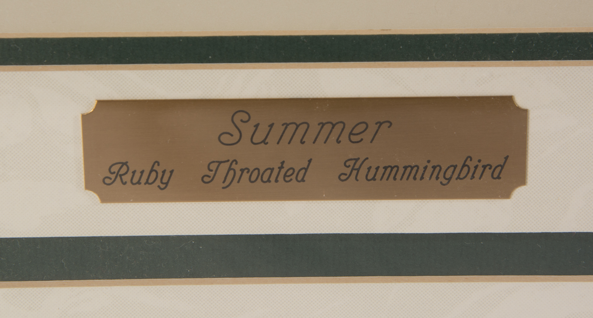 Art LaMay Signed Limited Edition Hummingbird Offset Lithograph