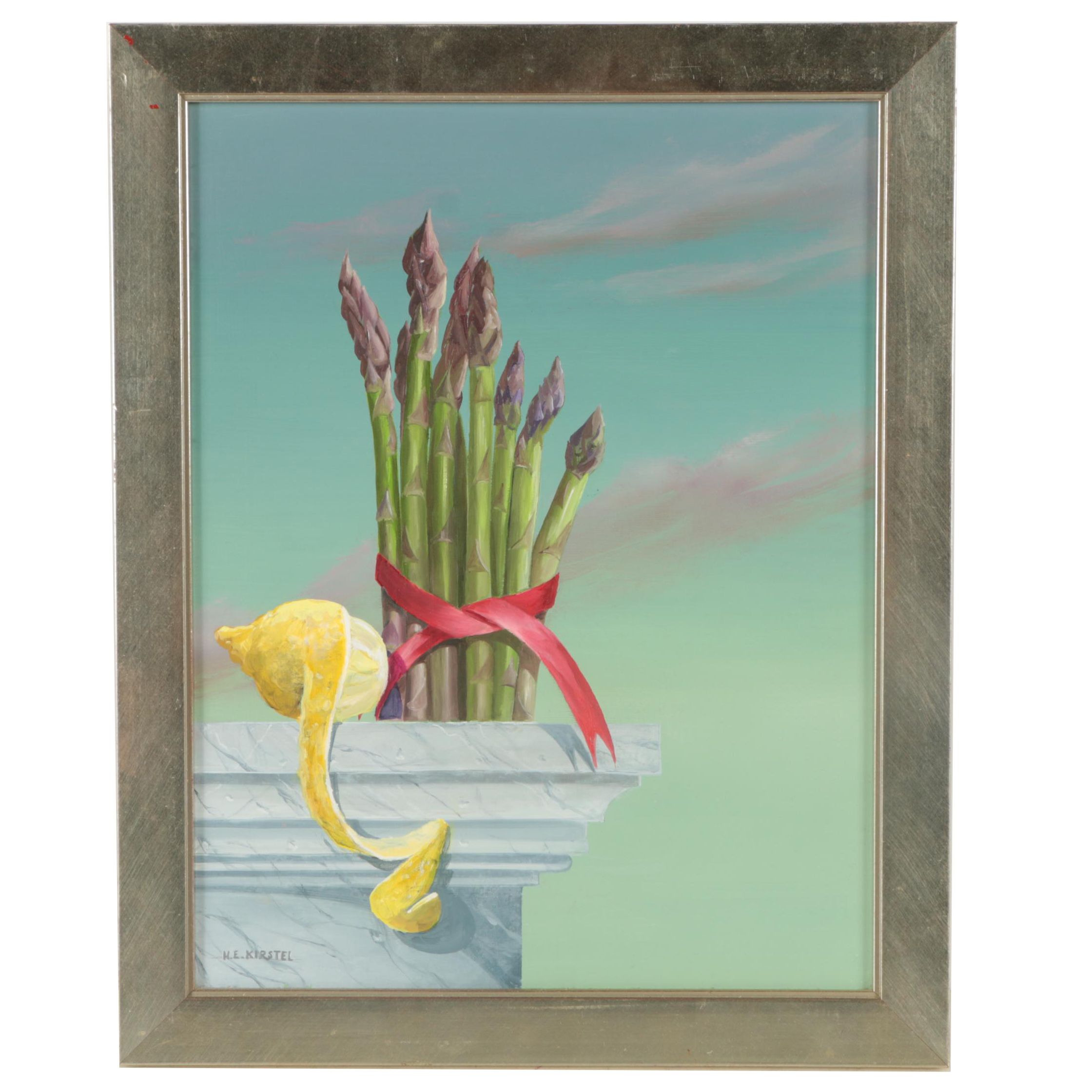 H.E. Kirstel Signed Oil Painting on Board