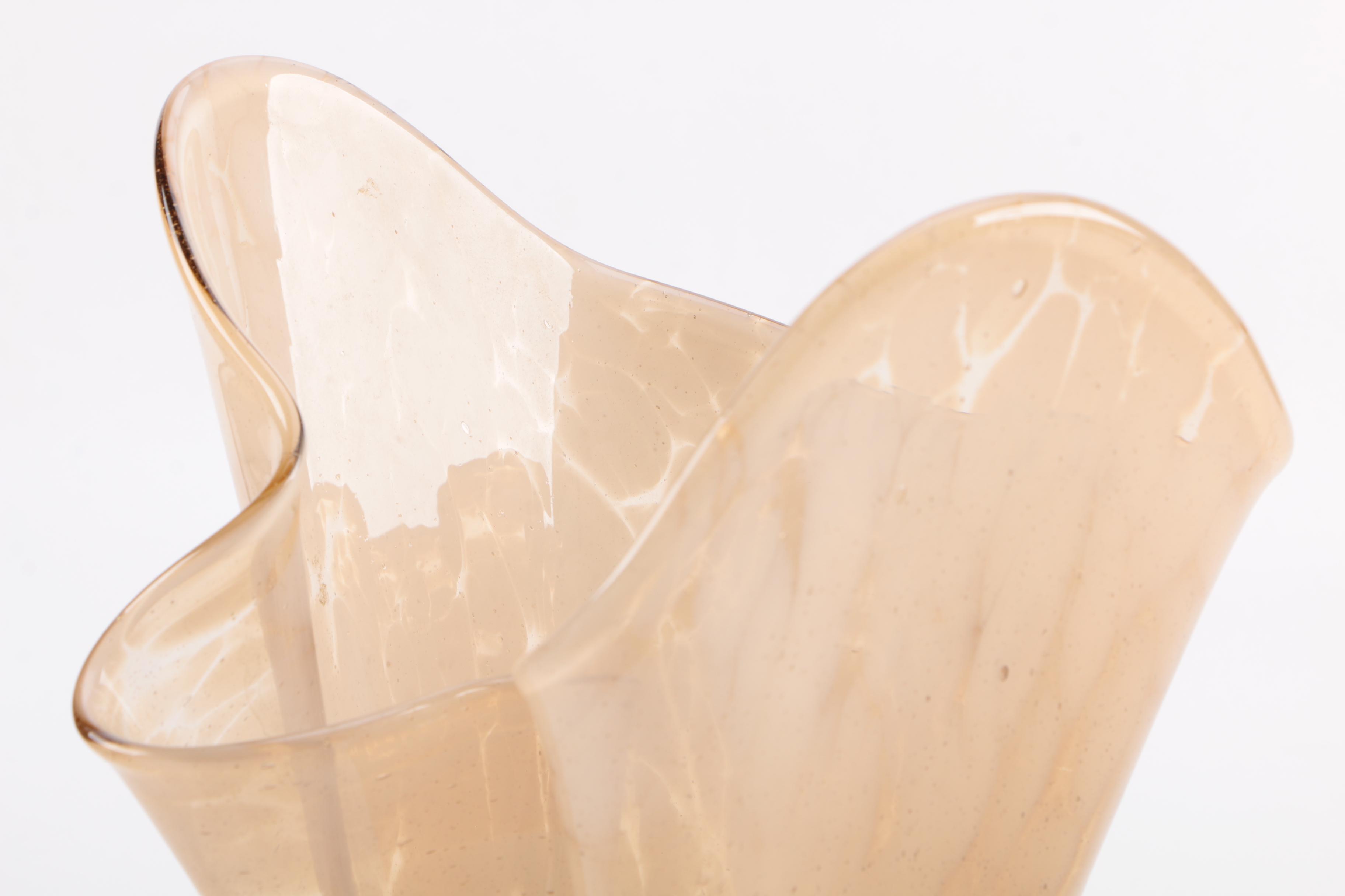 Frosted Art glass vase