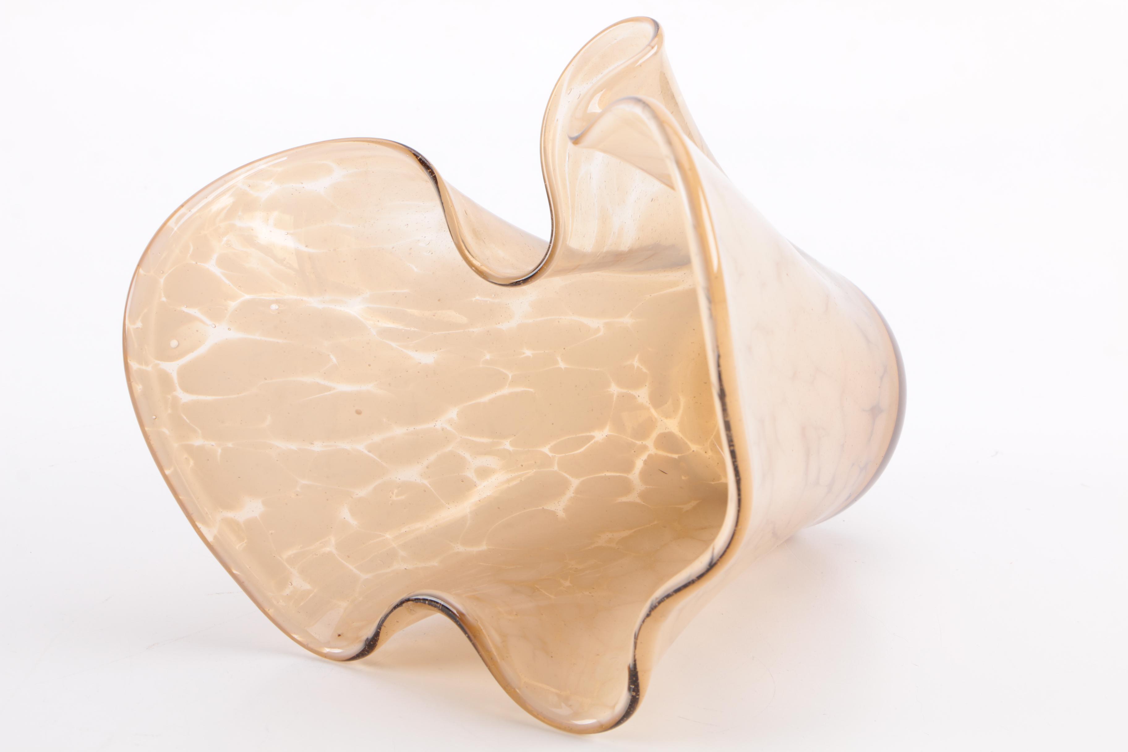 Frosted Art glass vase