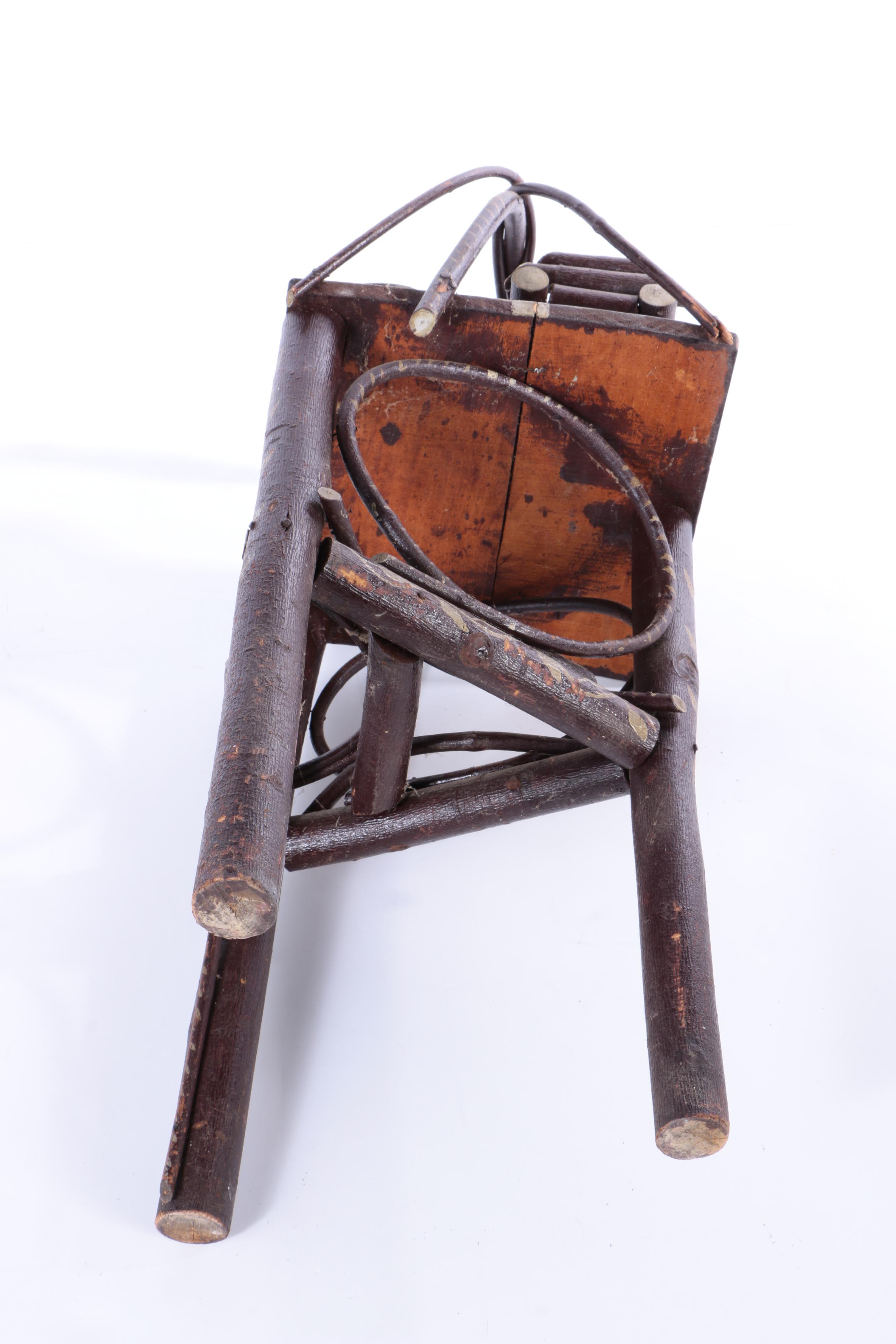 Vintage Adirondack Style Bent Twig Stand