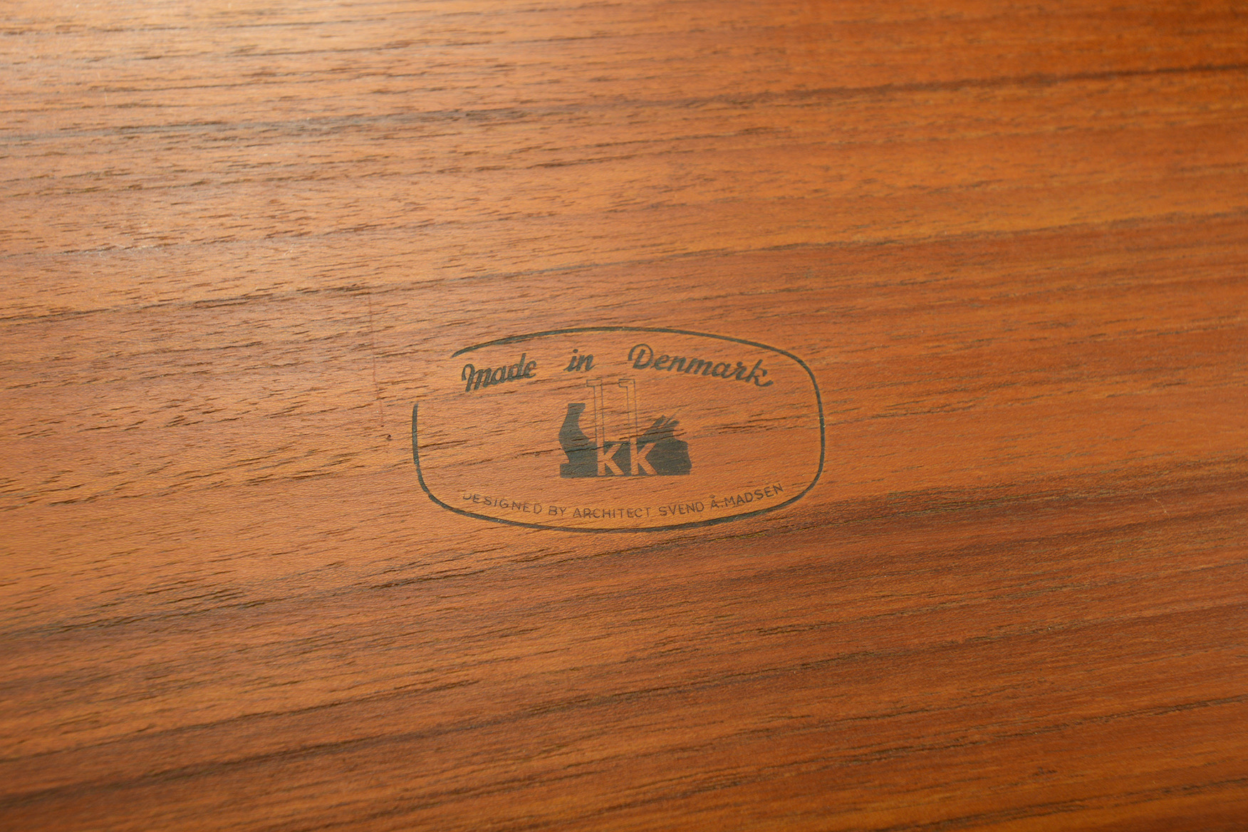 Danish Modern Table by Svend Madsen with Chairs by Benny LInden