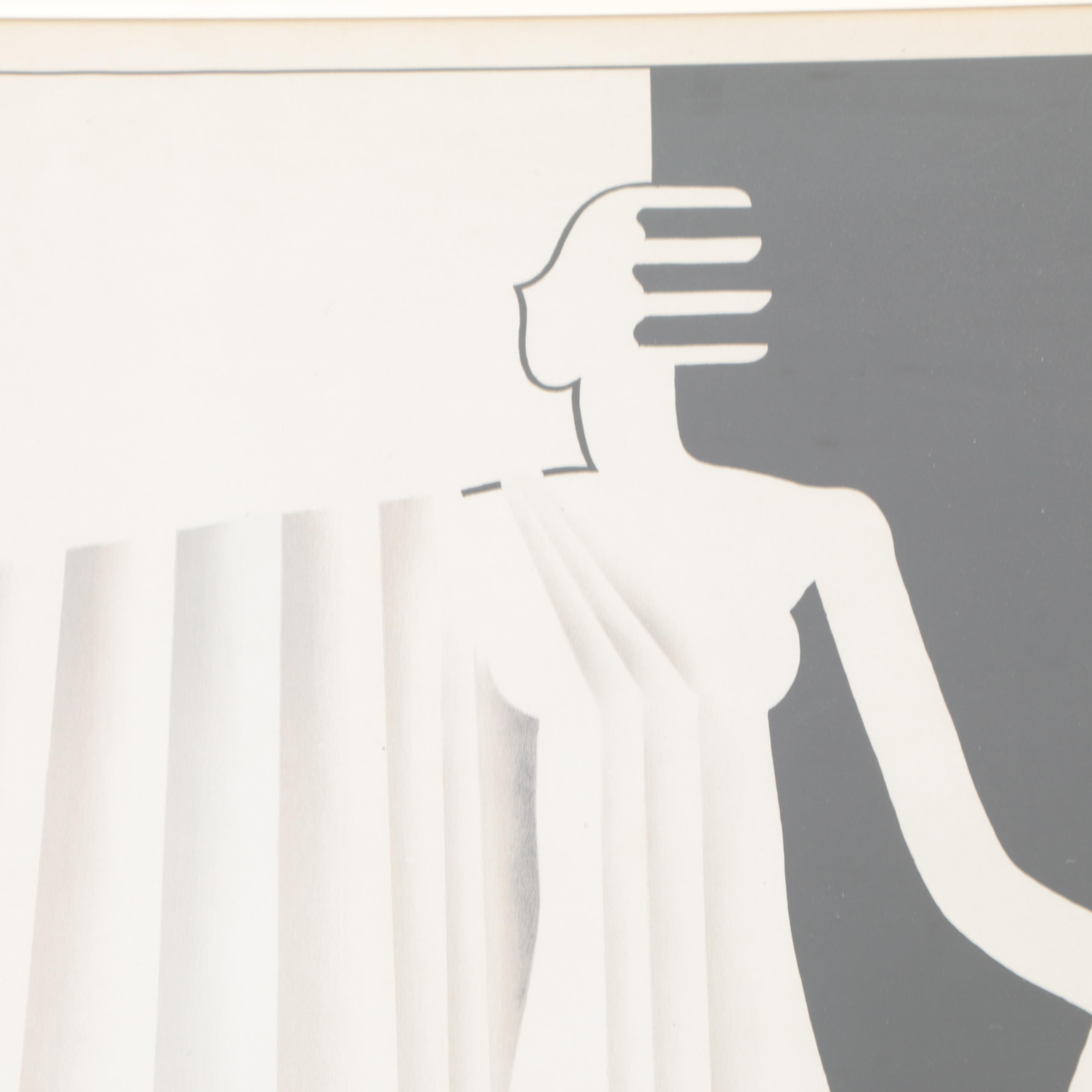 Maurice Dufrene Lithograph Poster "Rayon Des Soieries"