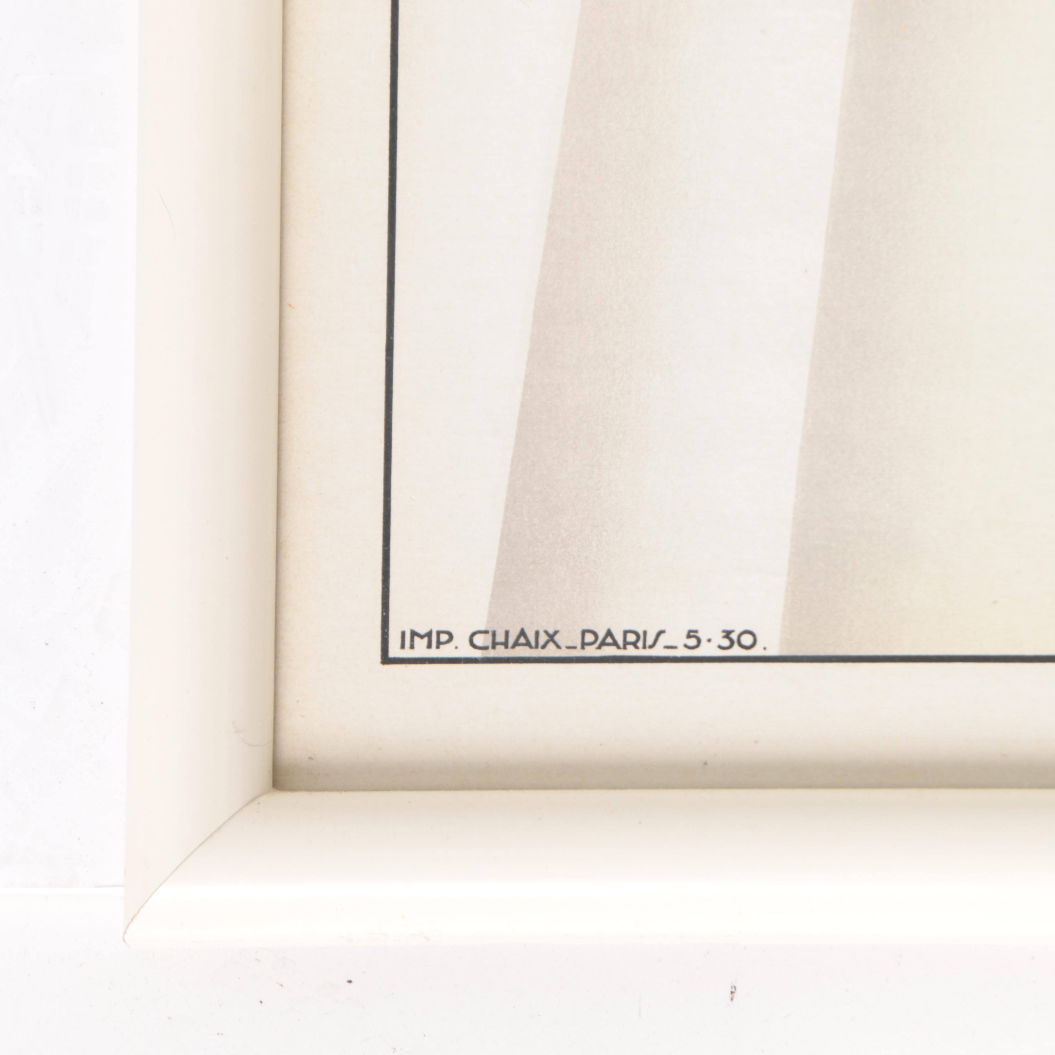 Maurice Dufrene Lithograph Poster "Rayon Des Soieries"