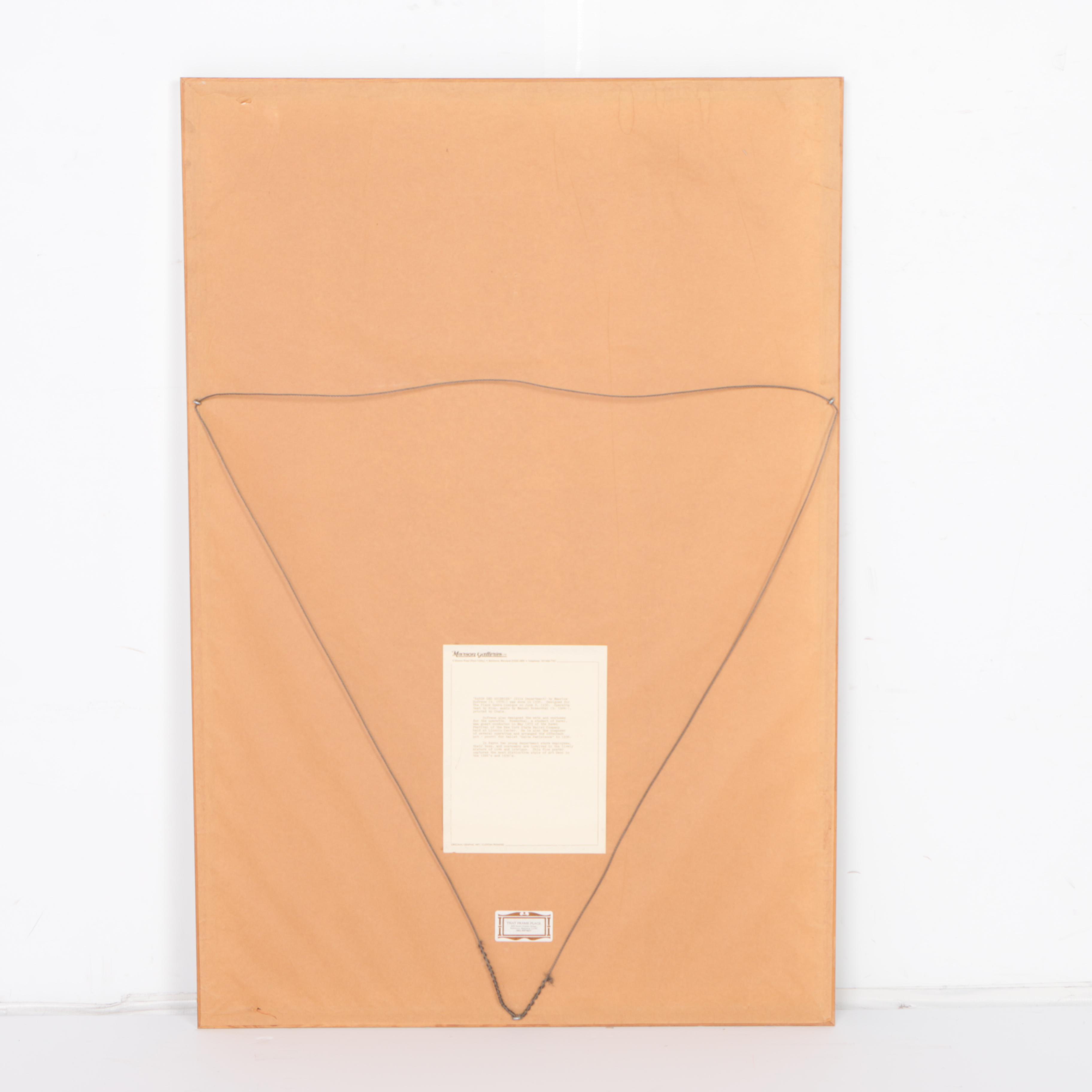 Maurice Dufrene Lithograph Poster "Rayon Des Soieries"