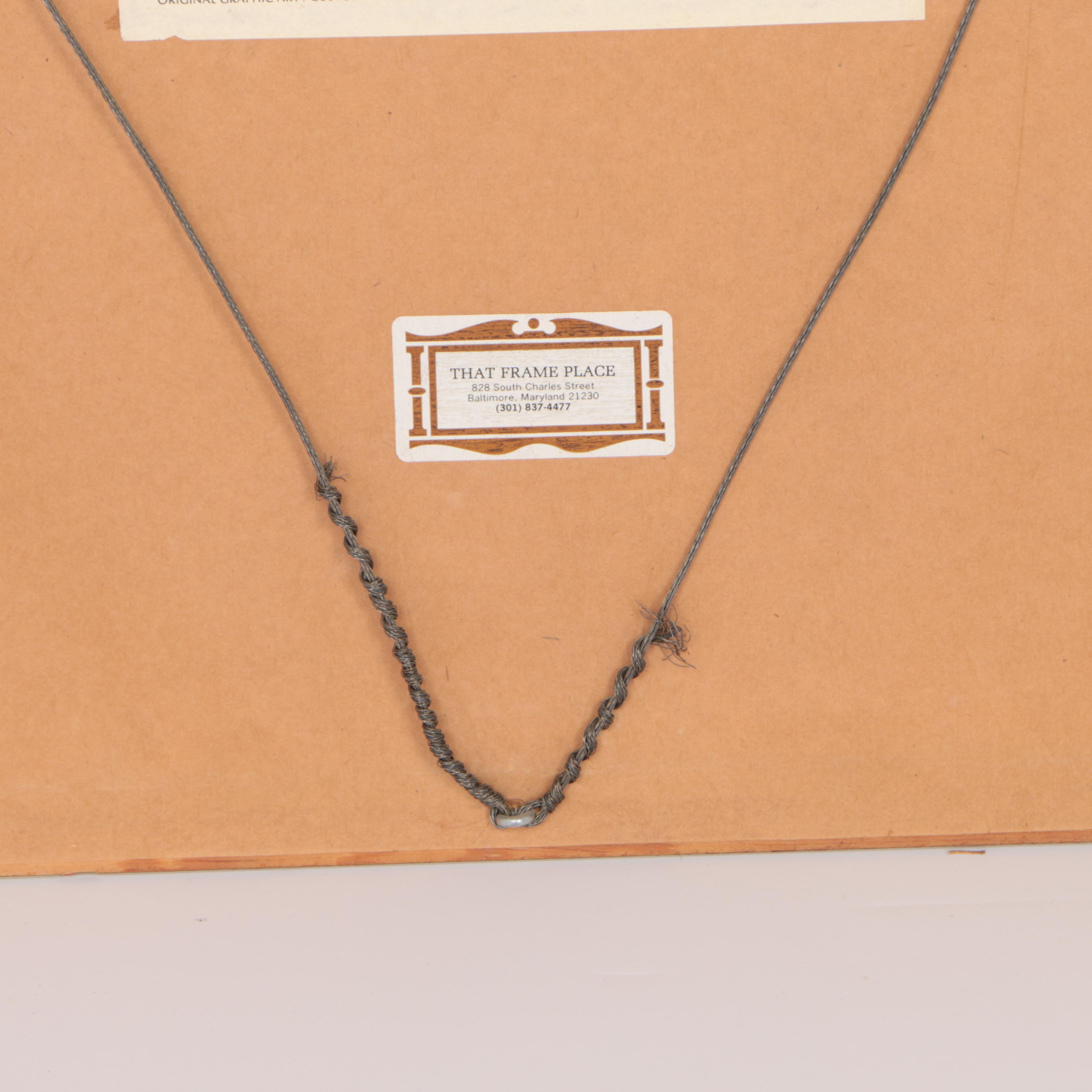 Maurice Dufrene Lithograph Poster "Rayon Des Soieries"