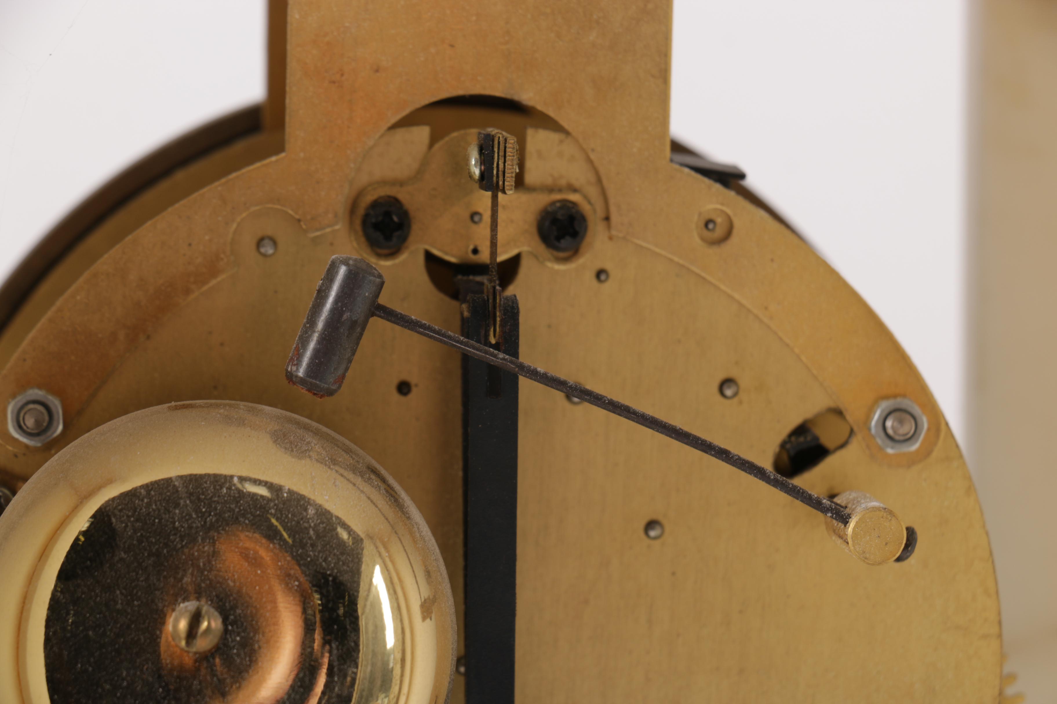 French Style Marble Portico Clock