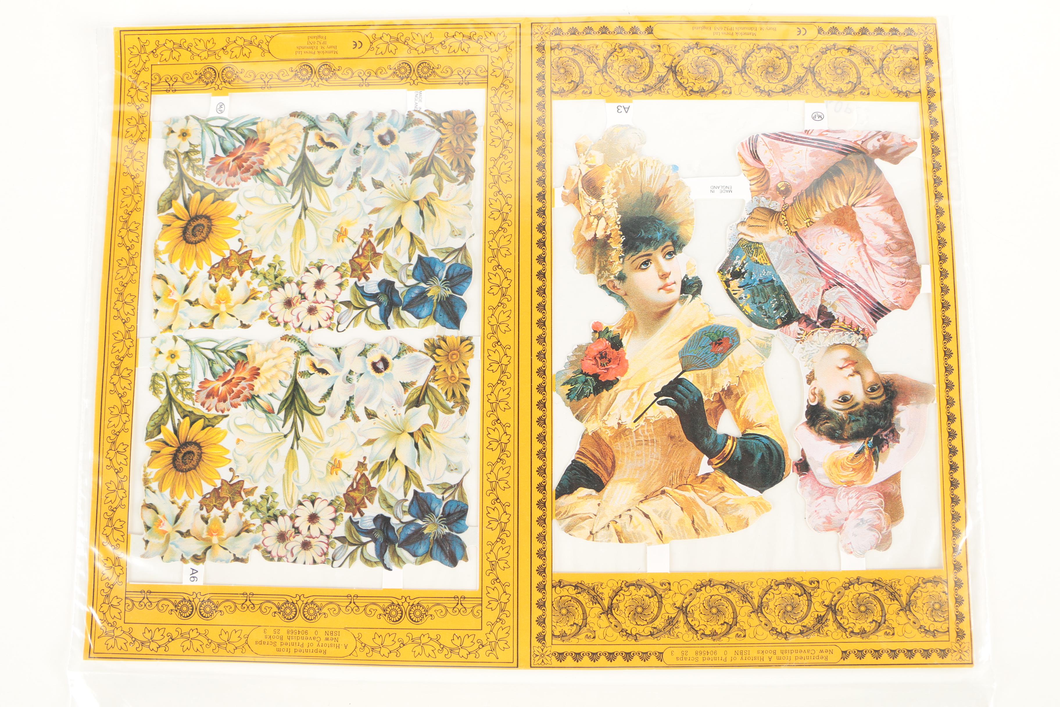 Embossed Offset Lithograph Cut-Out Prints