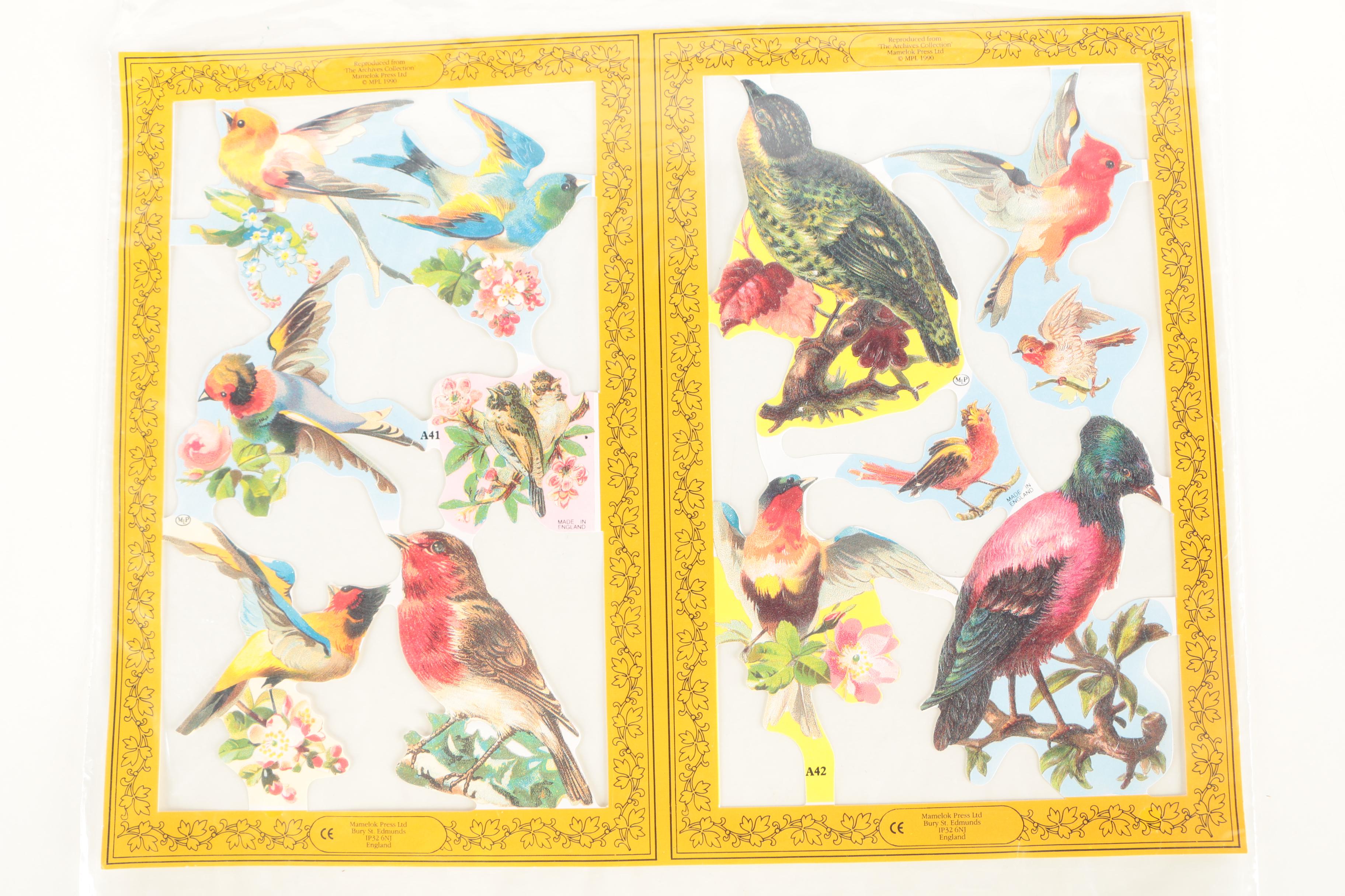 Embossed Offset Lithograph Cut-Out Prints