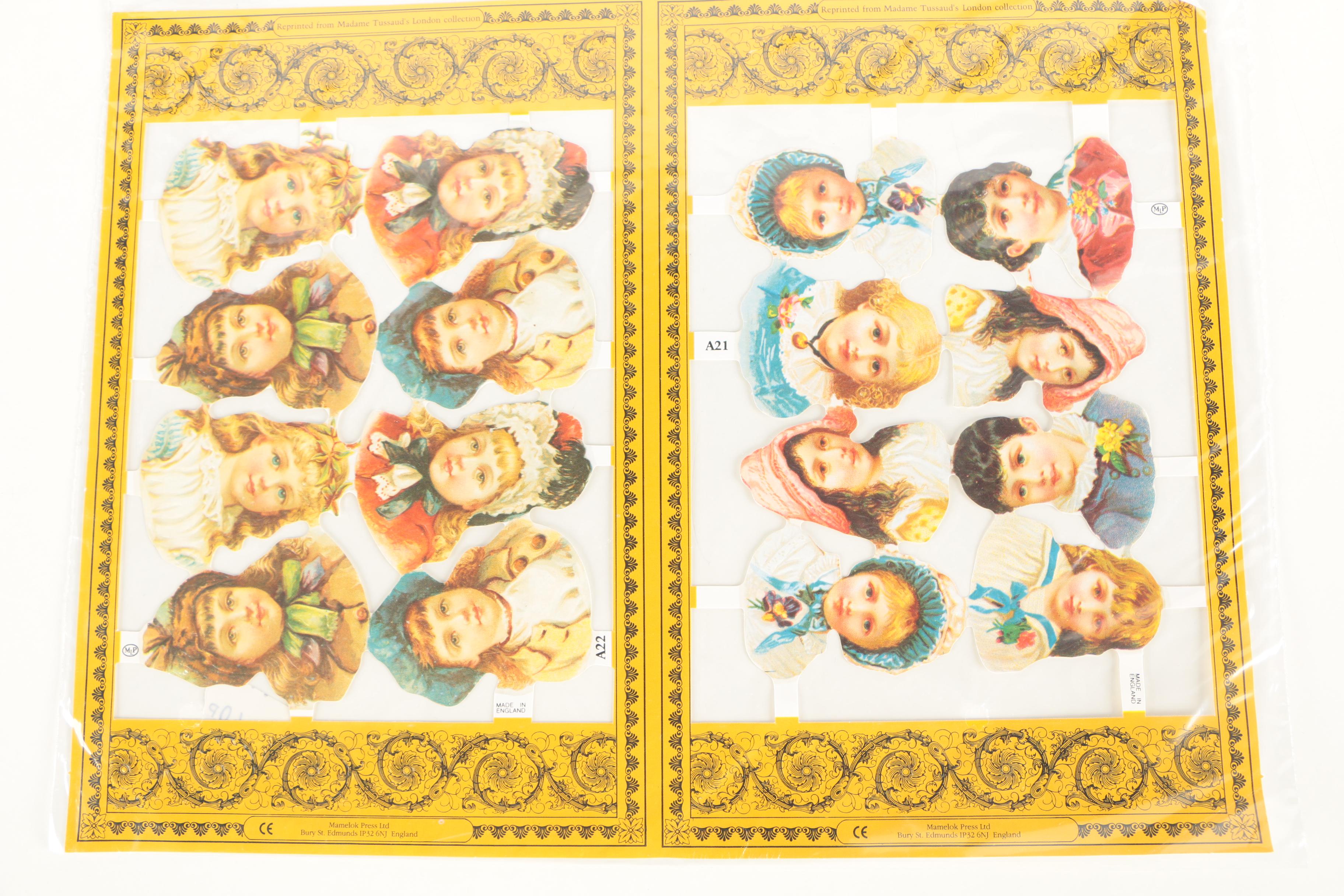 Embossed Offset Lithograph Cut-Out Prints