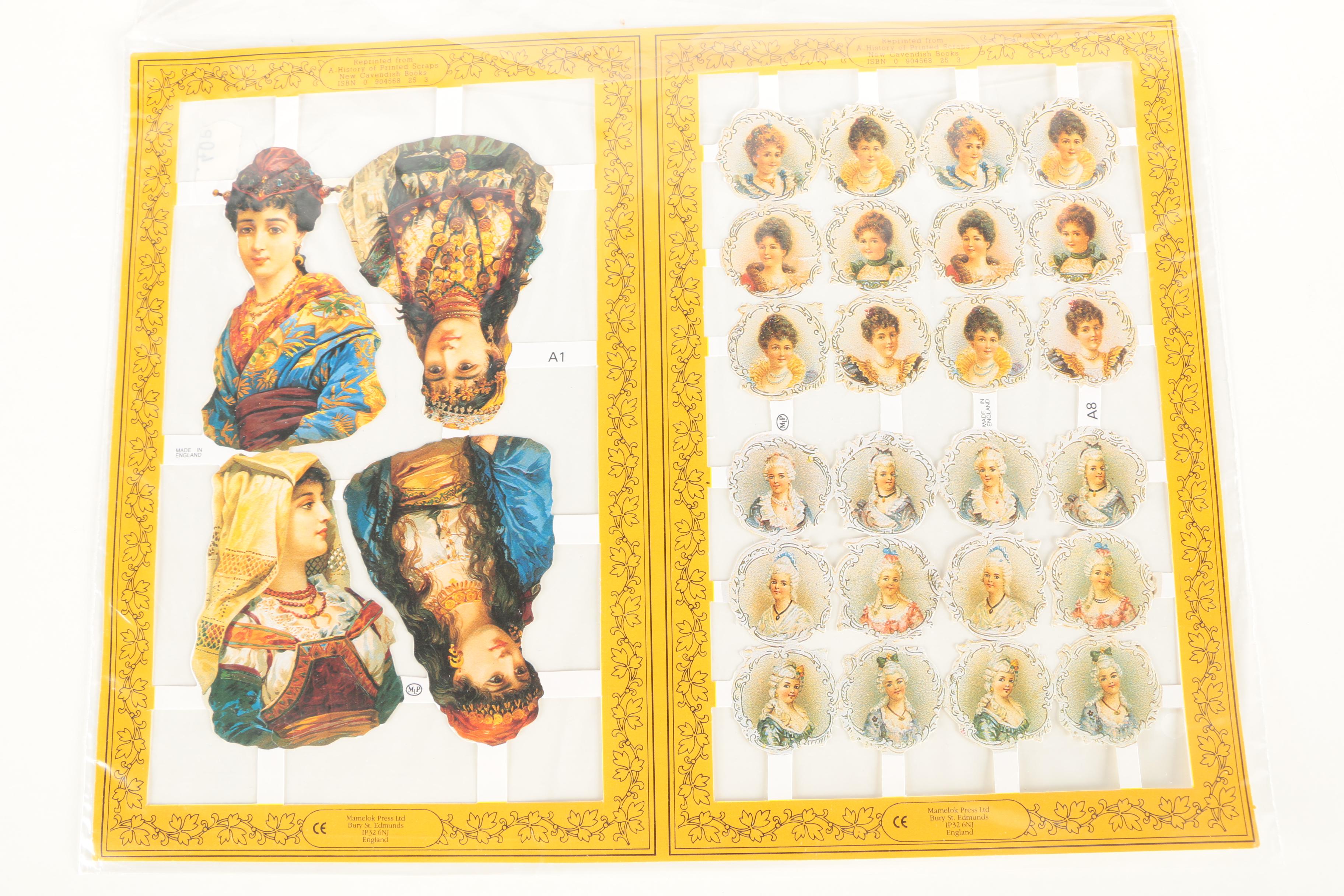 Embossed Offset Lithograph Cut-Out Prints