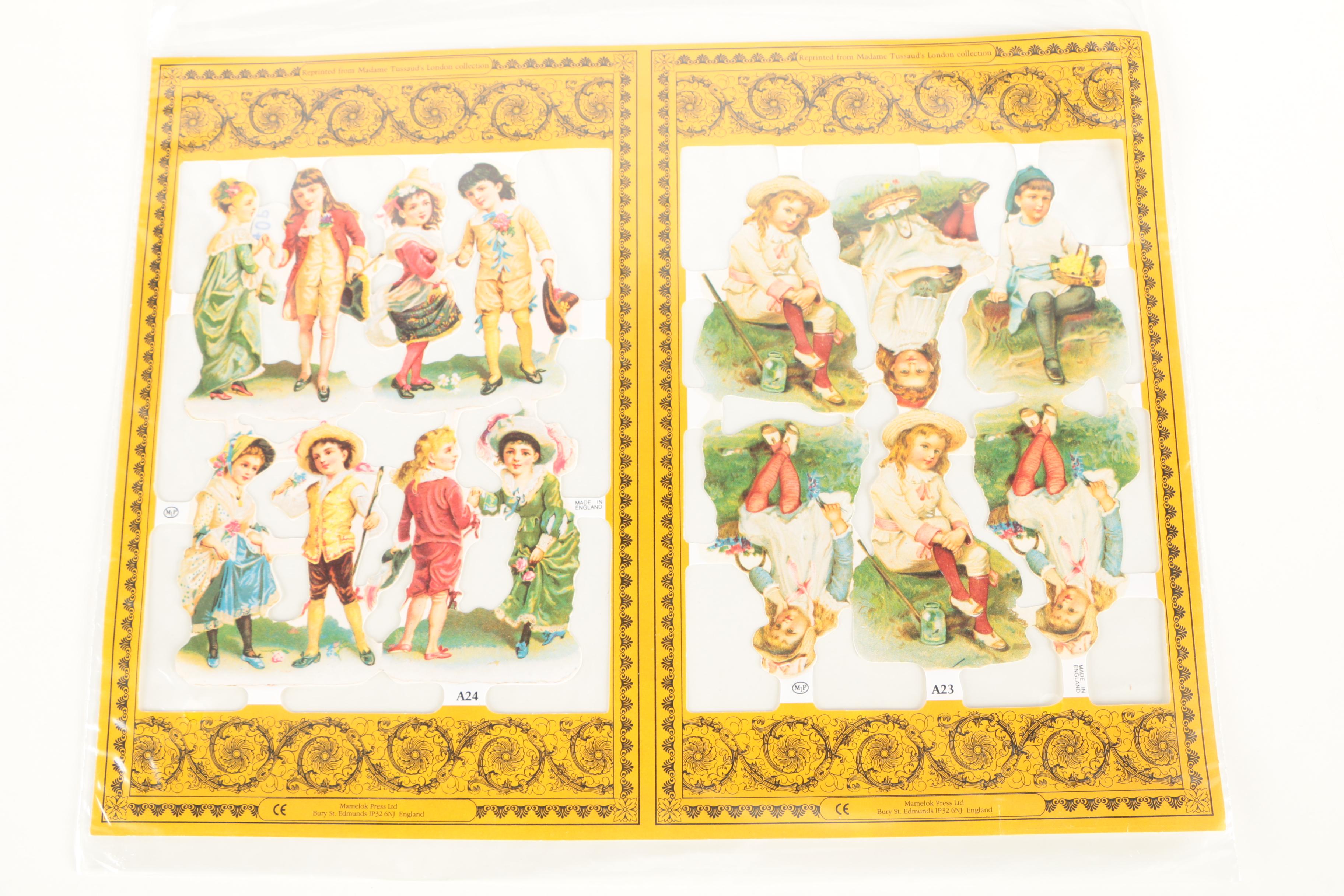 Embossed Offset Lithograph Cut-Out Prints