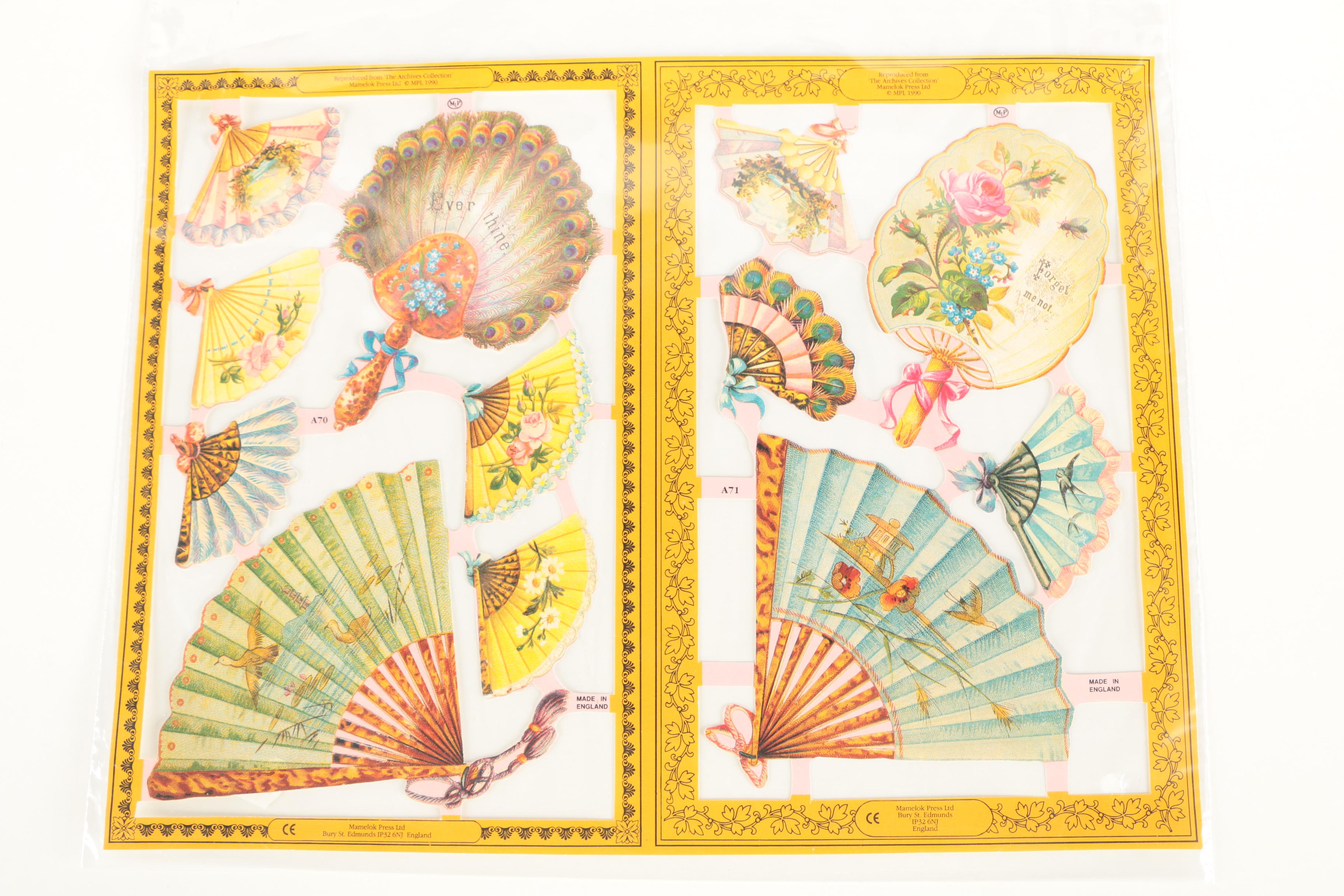 Embossed Offset Lithograph Cut-Out Prints