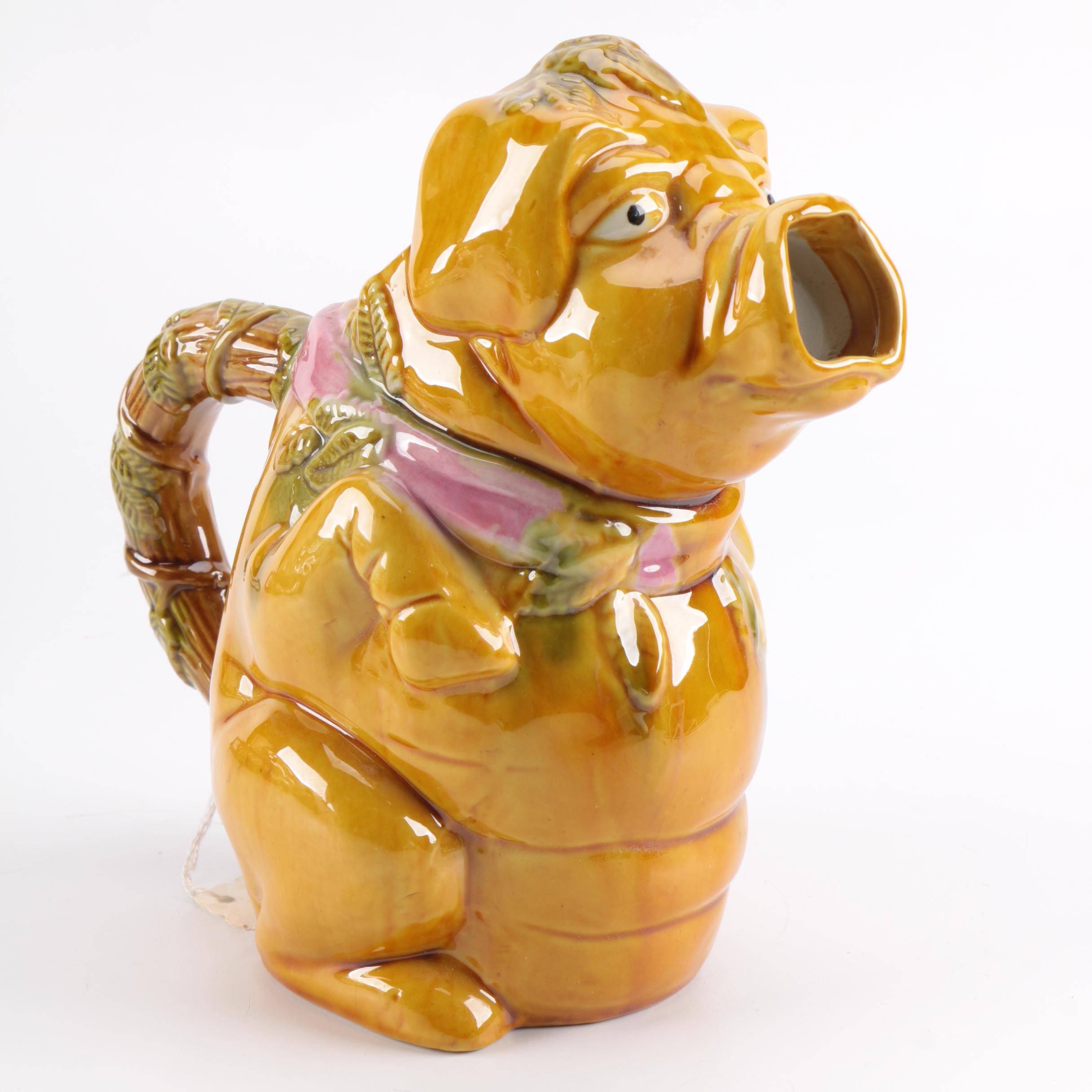 Ceramic Pig Pitcher