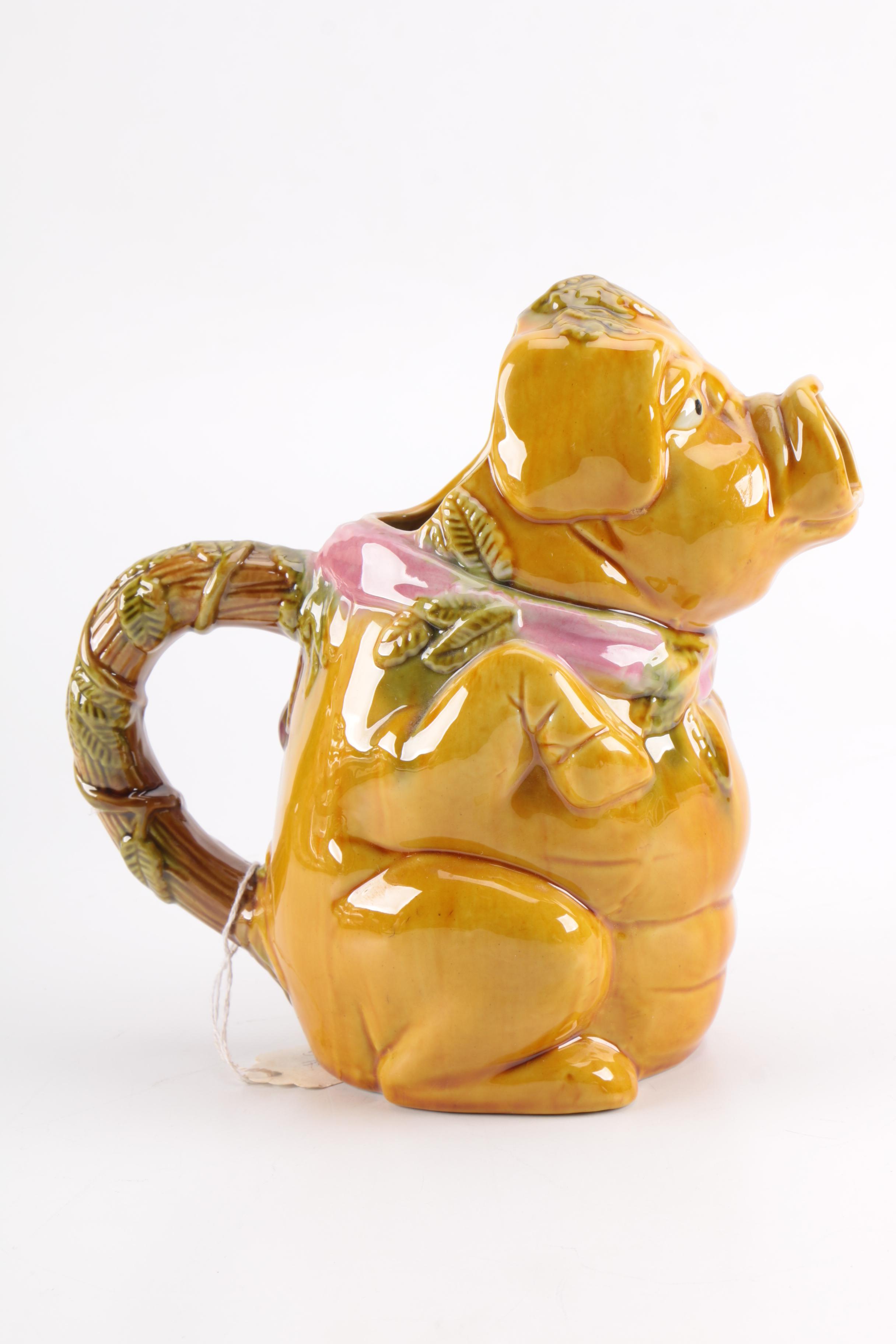 Ceramic Pig Pitcher