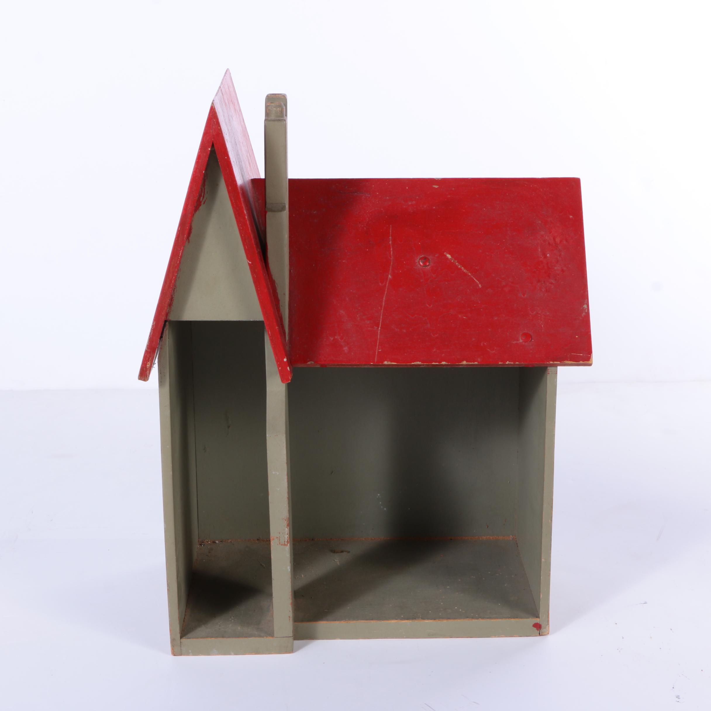 Miniature Dollhouse and Wardrobe