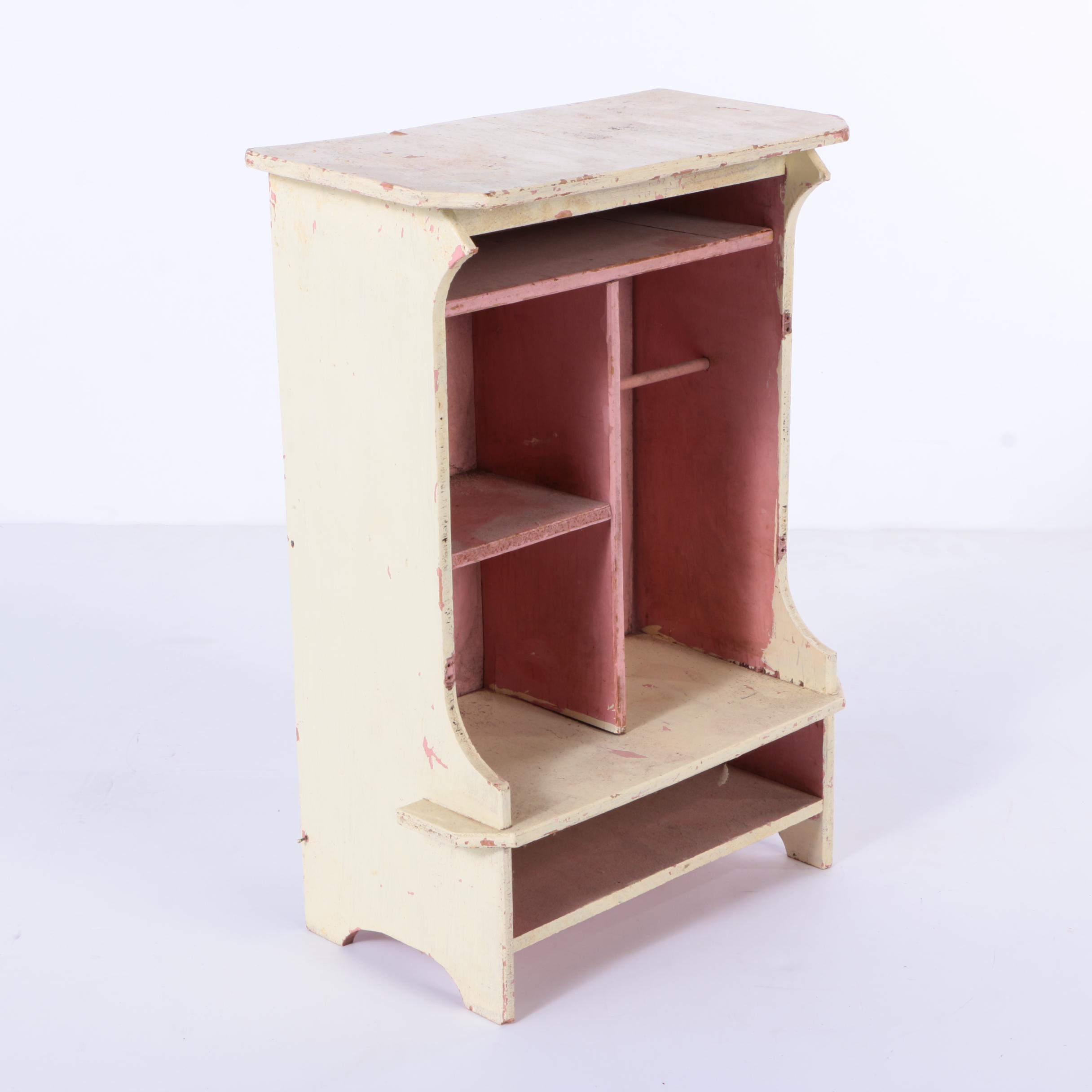 Miniature Dollhouse and Wardrobe