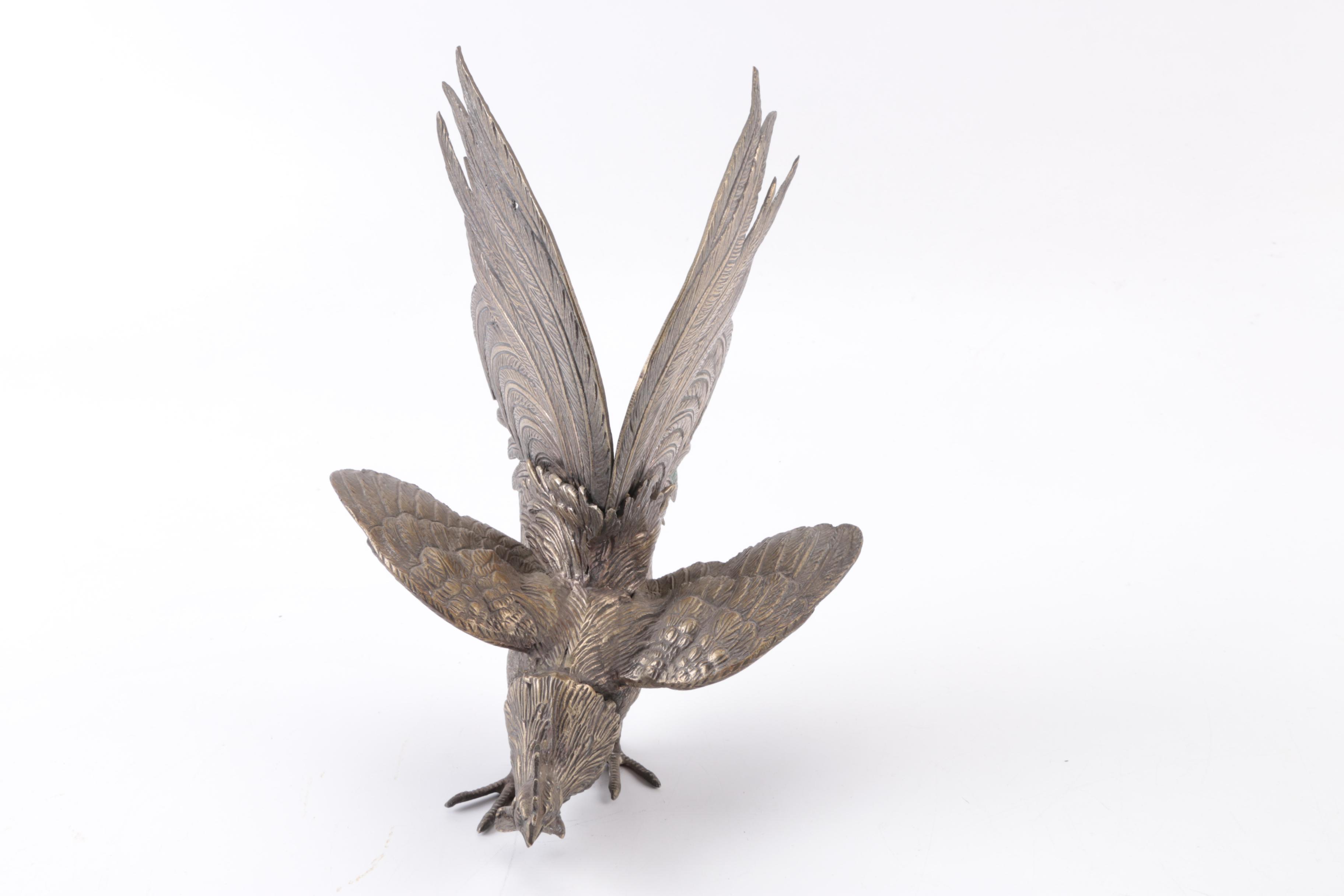 Brass Rooster Figurines