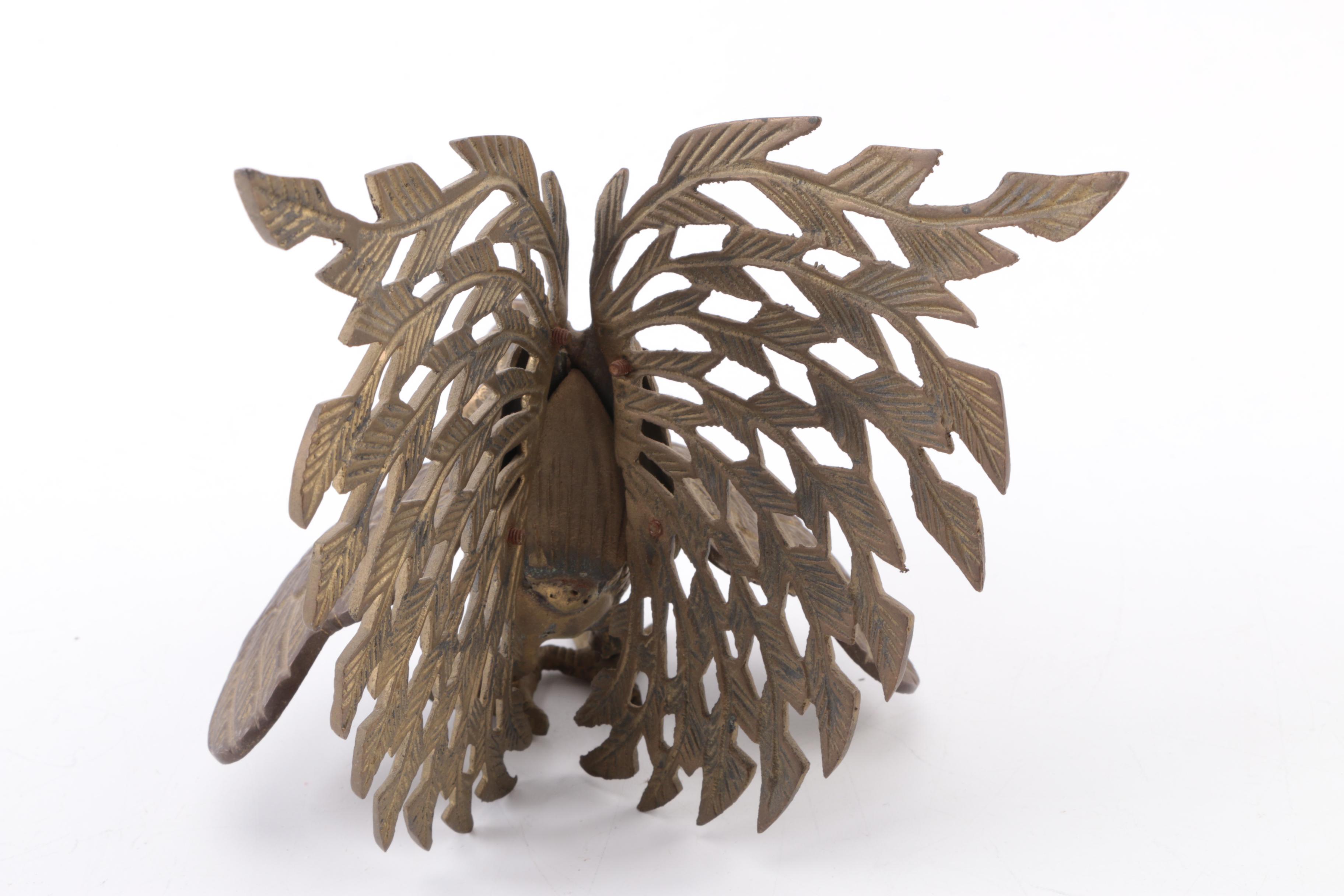 Brass Rooster Figurines