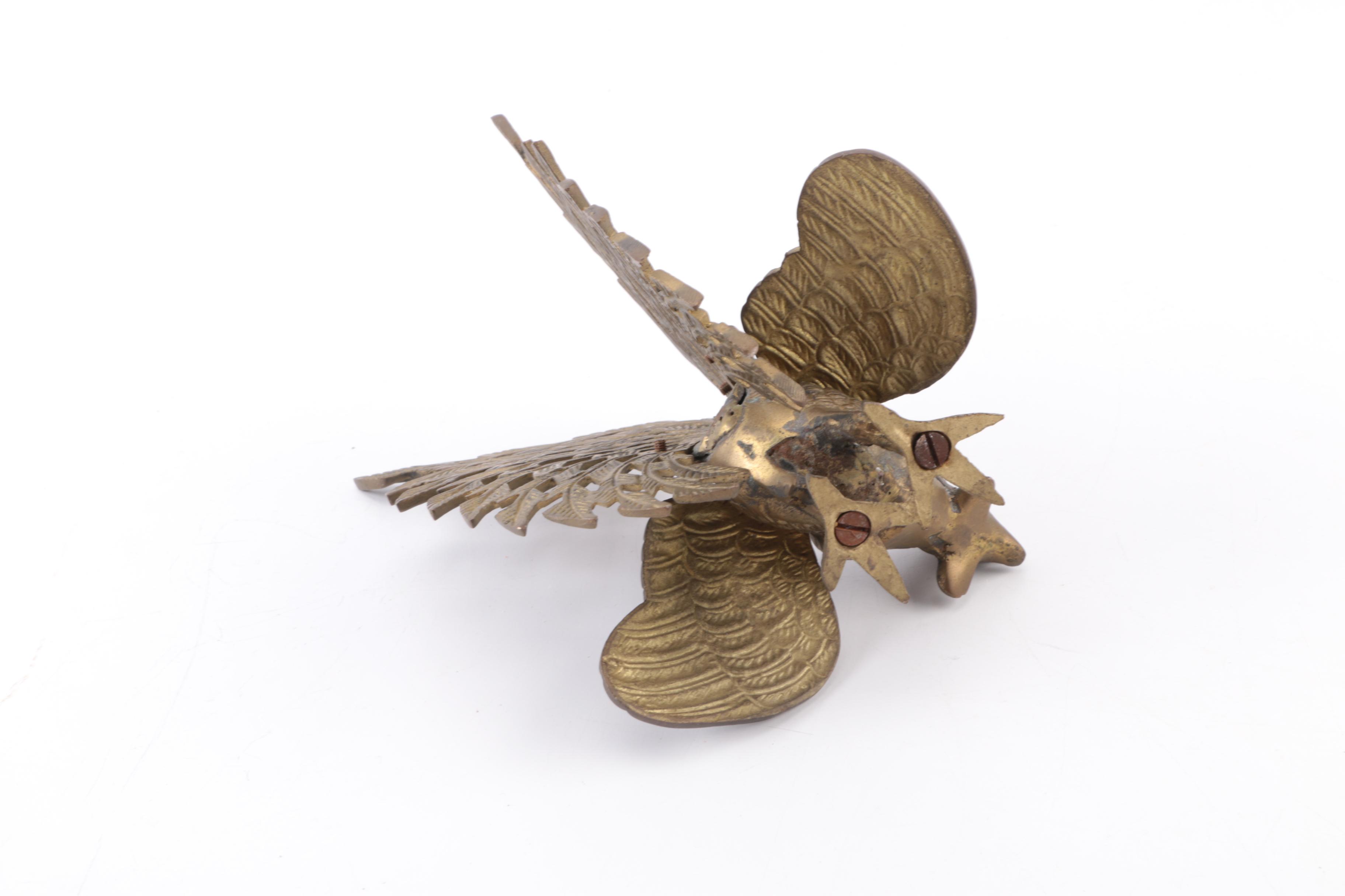 Brass Rooster Figurines