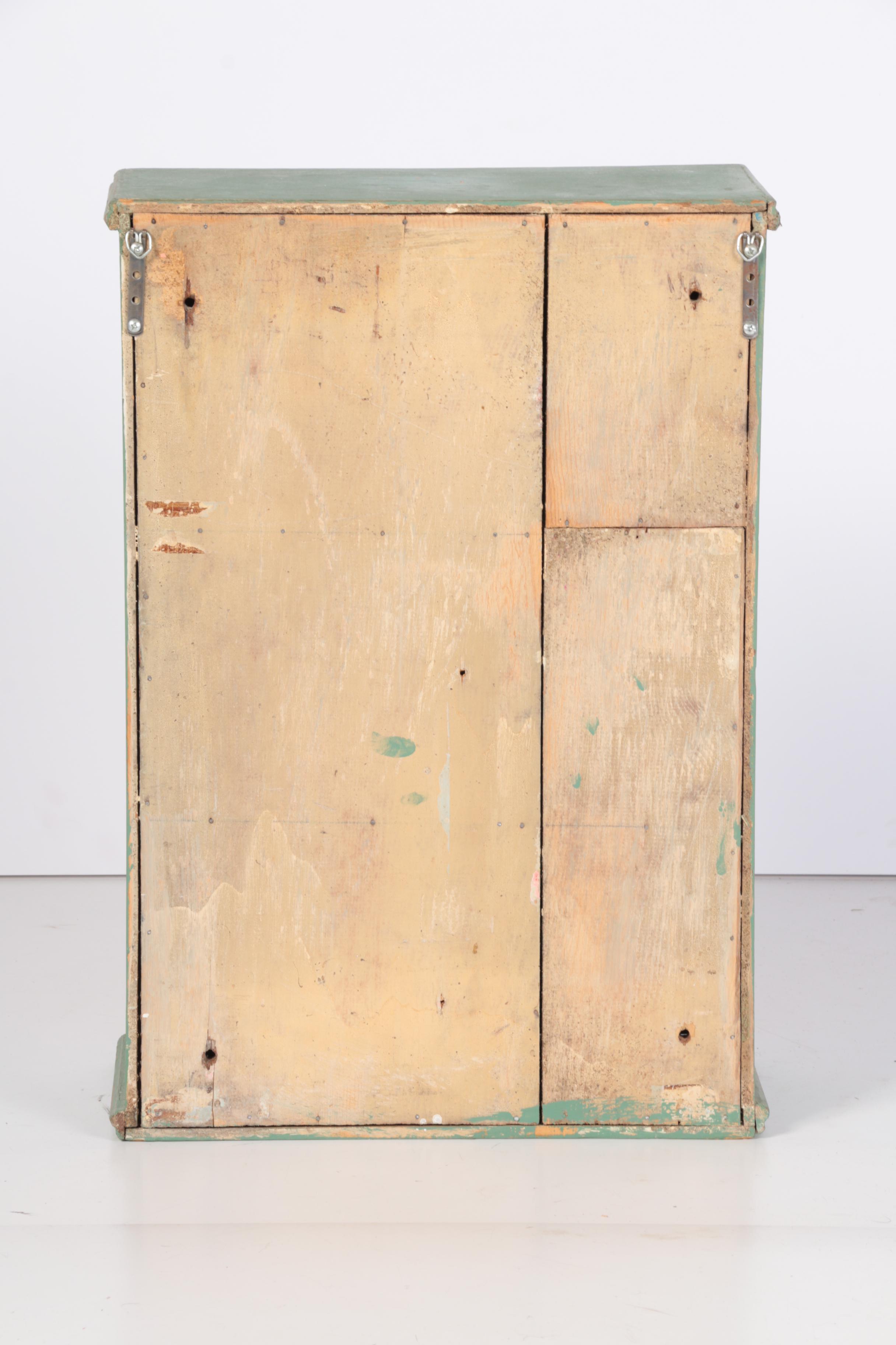 Hand-Painted Trompe L'oeil Wall Cabinet