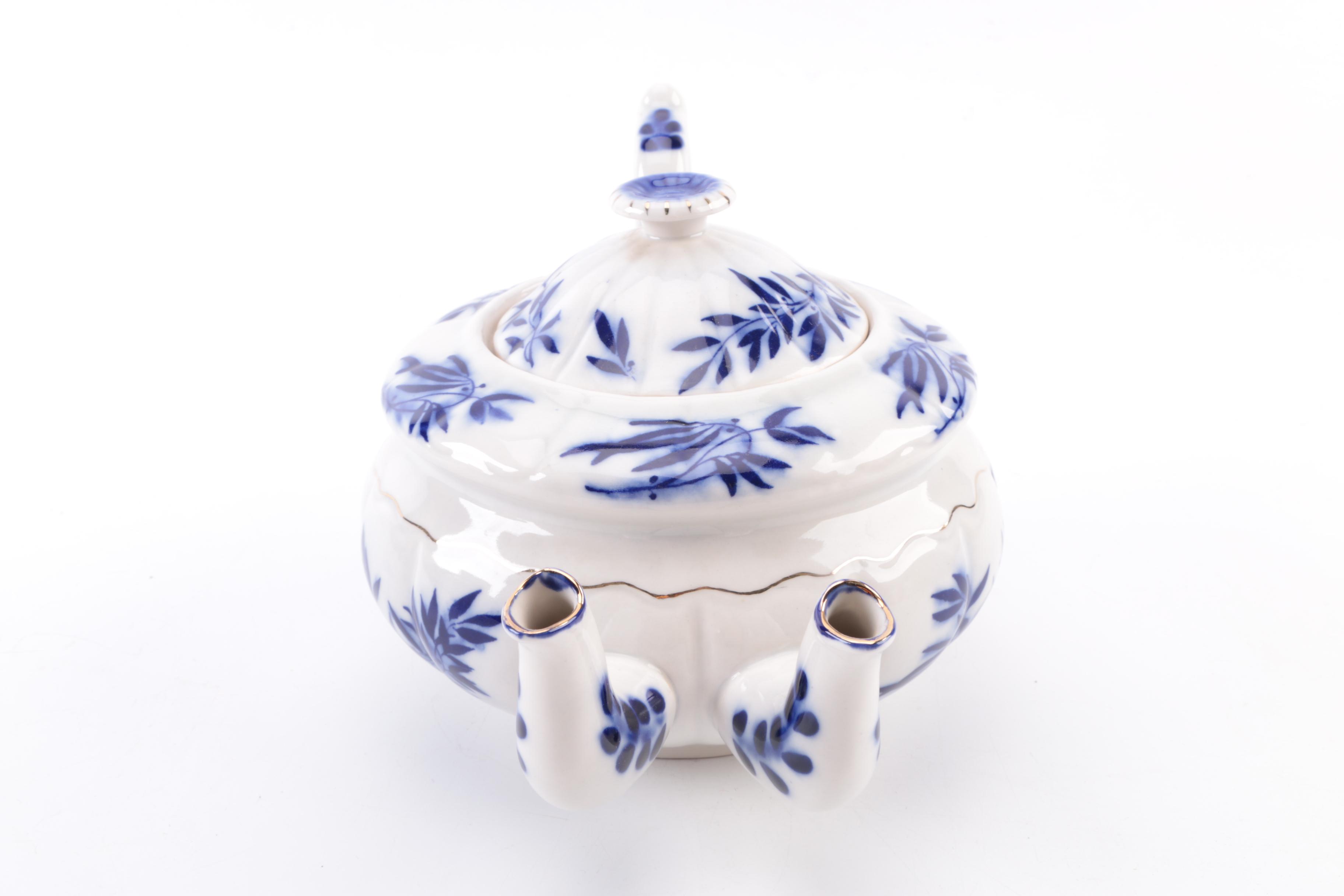 Chinese Reproduction Double Spouted Teapot and Pitcher