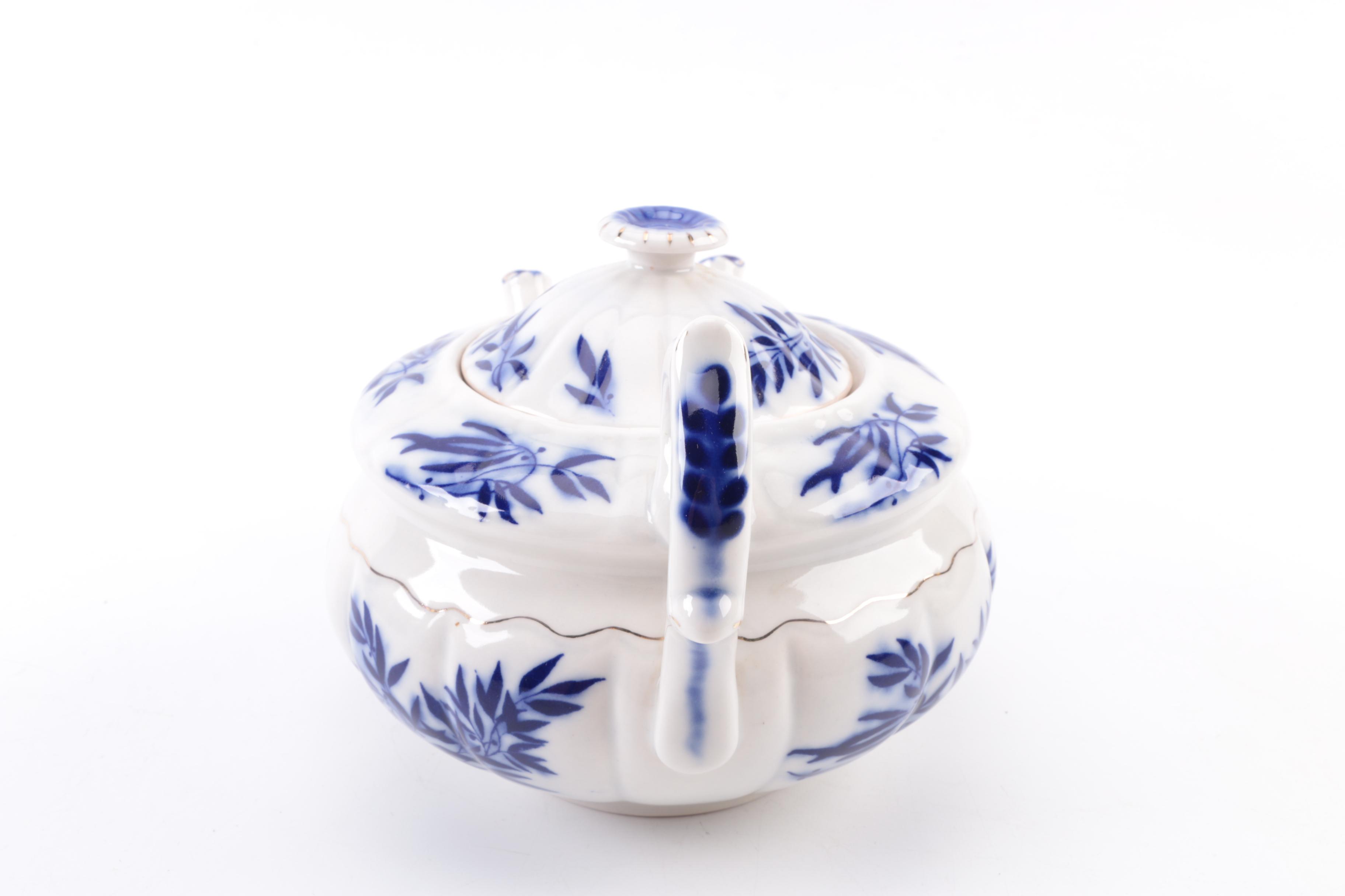 Chinese Reproduction Double Spouted Teapot and Pitcher