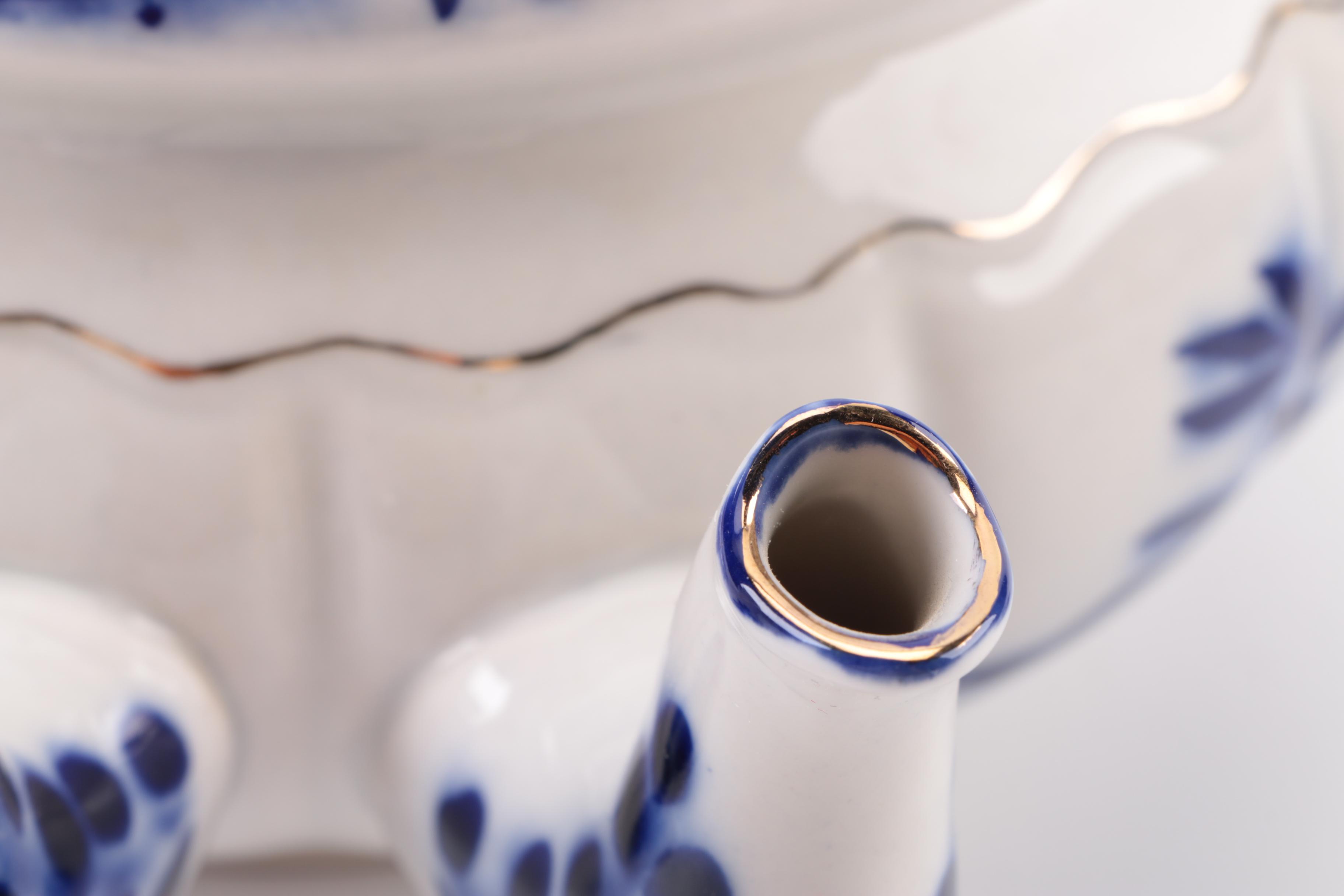 Chinese Reproduction Double Spouted Teapot and Pitcher