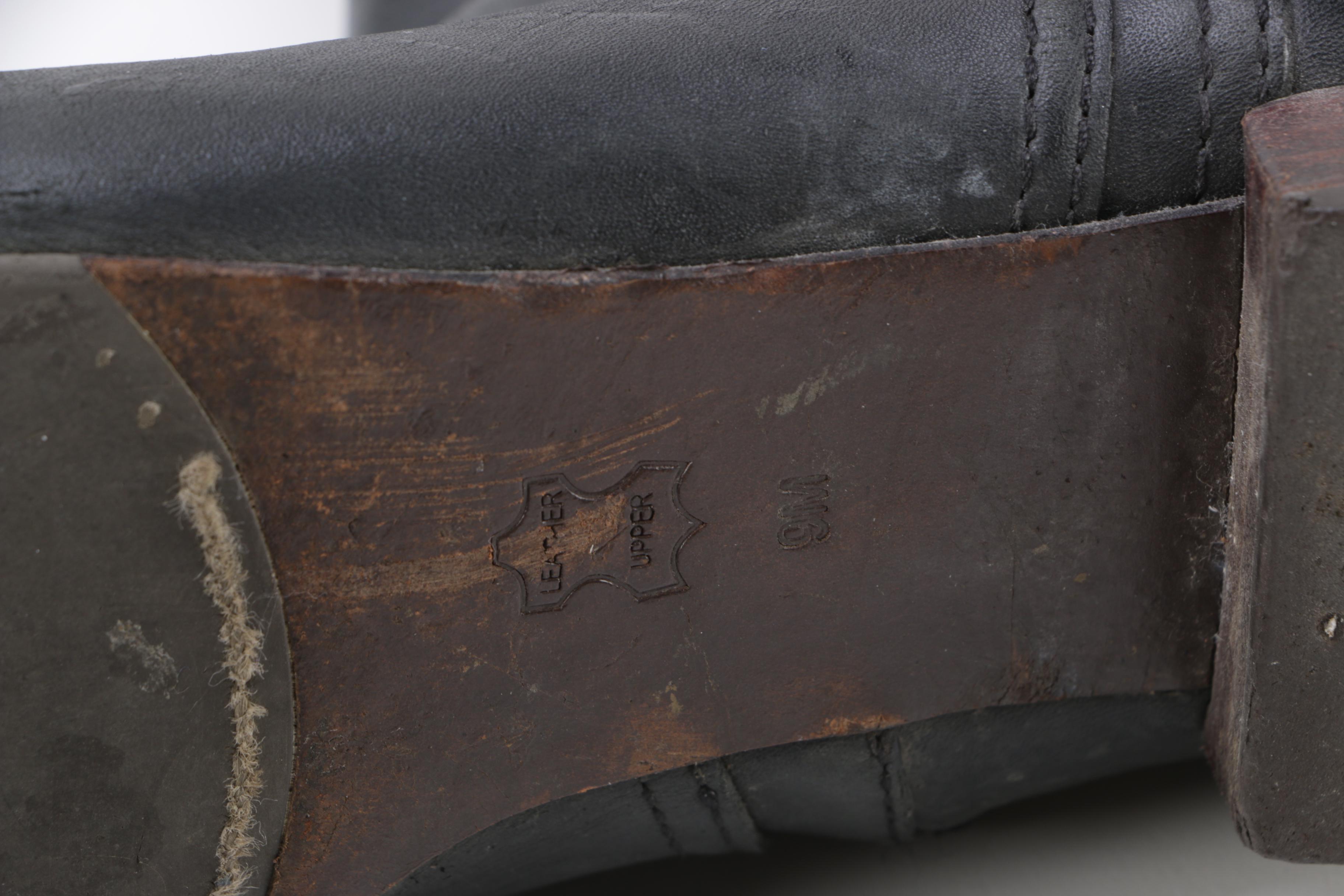 Black Leather Tory Burch Boots