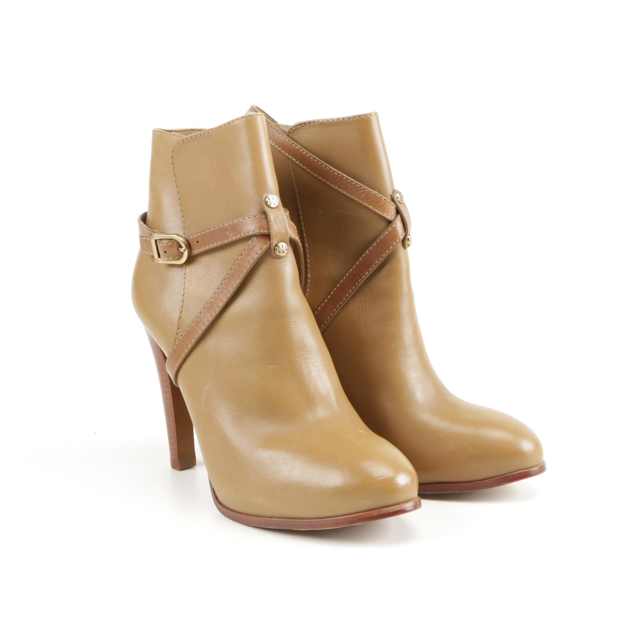 Tory Burch Leather Ankle Boots