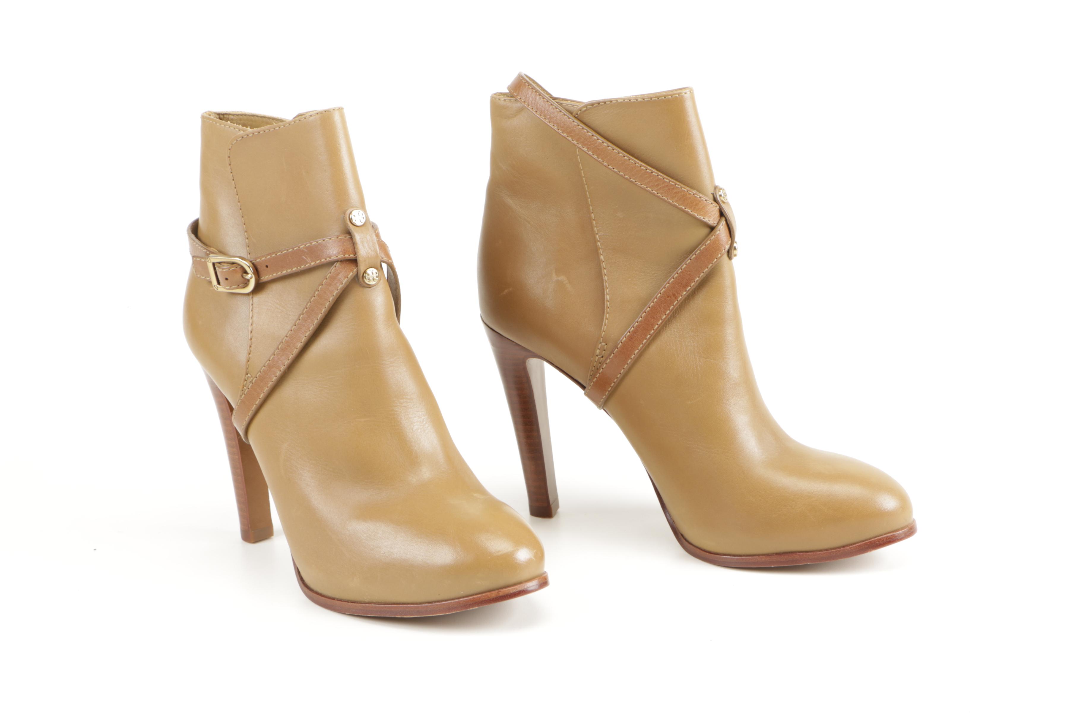 Tory Burch Leather Ankle Boots