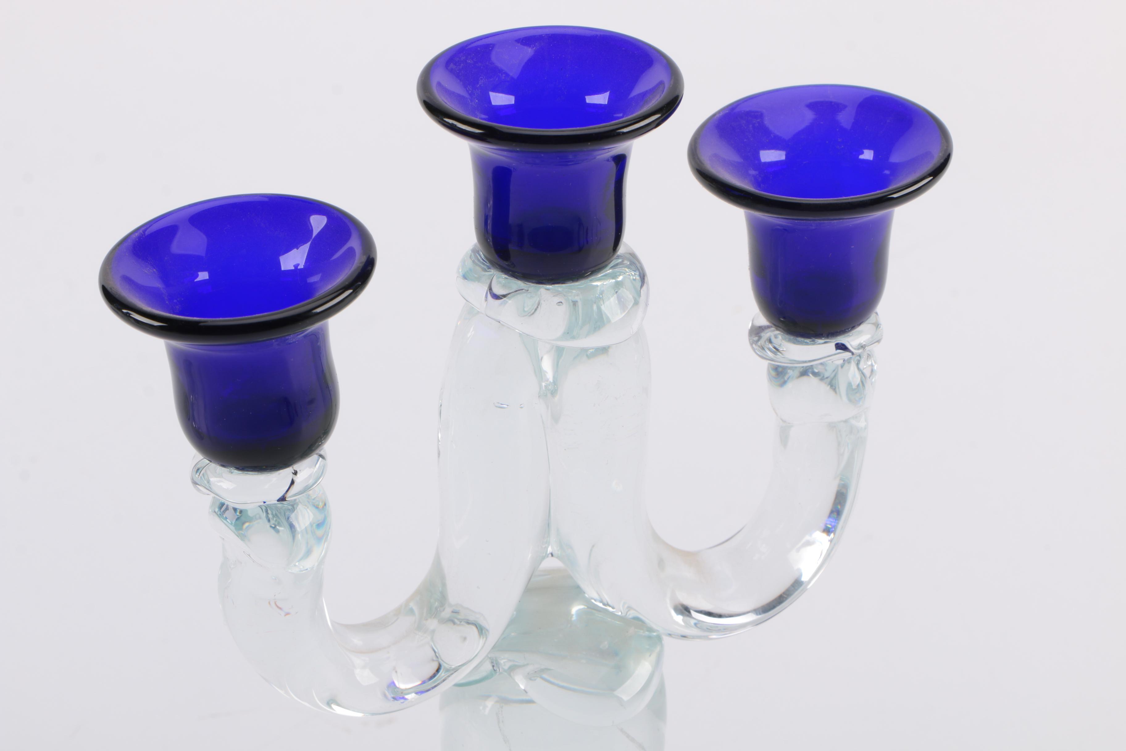 Polish Glass Candleholders