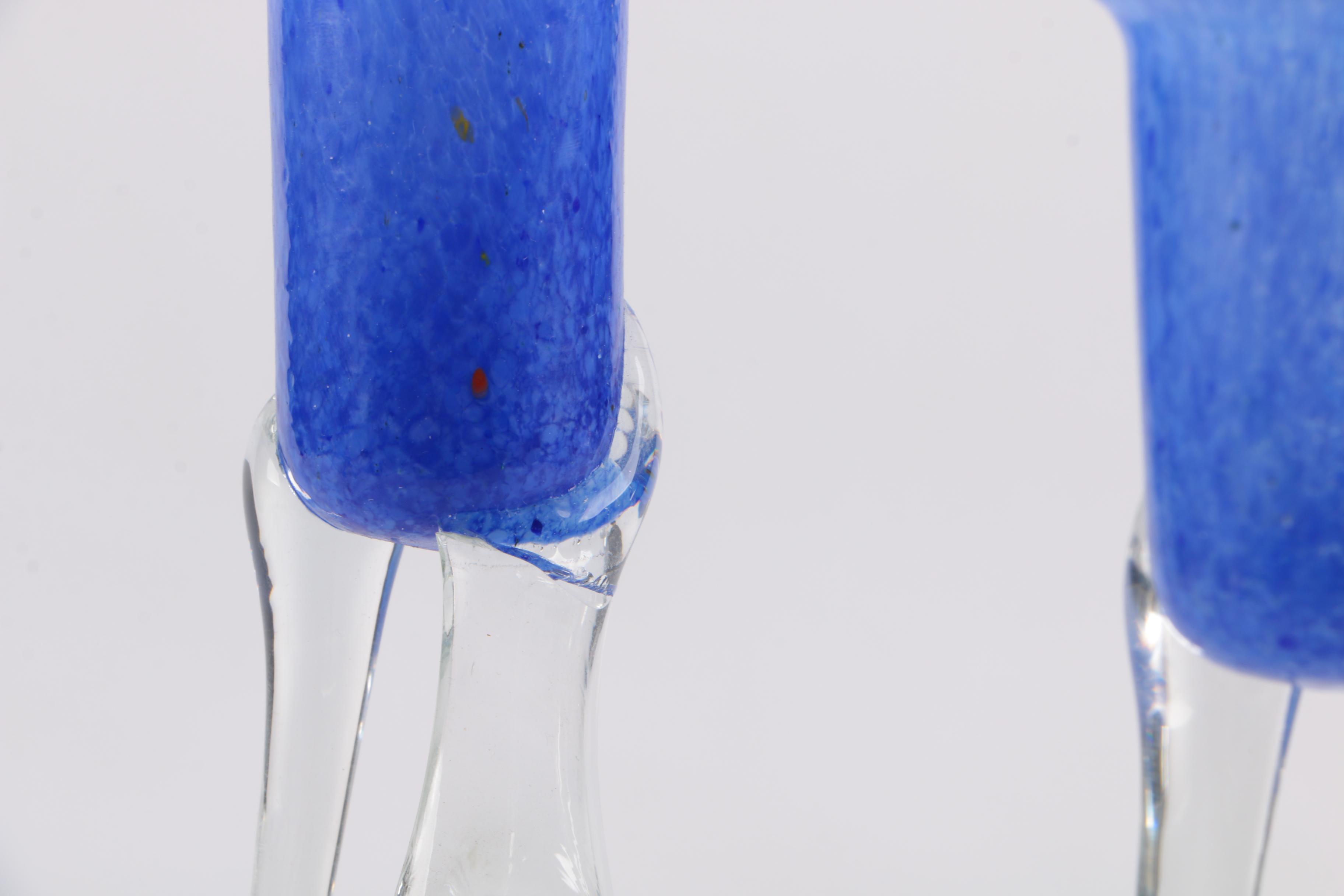 Polish Glass Candleholders