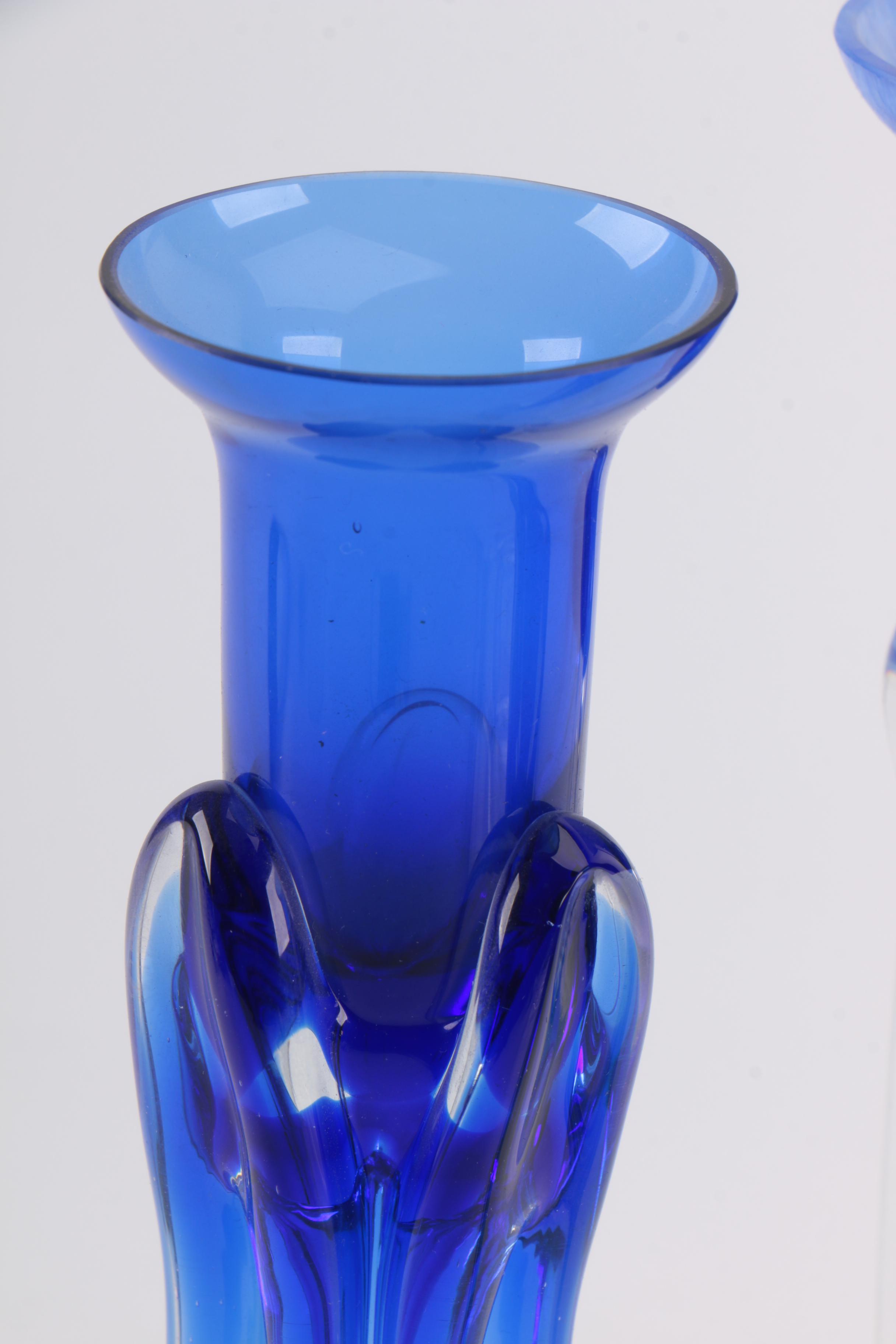 Polish Glass Candleholders