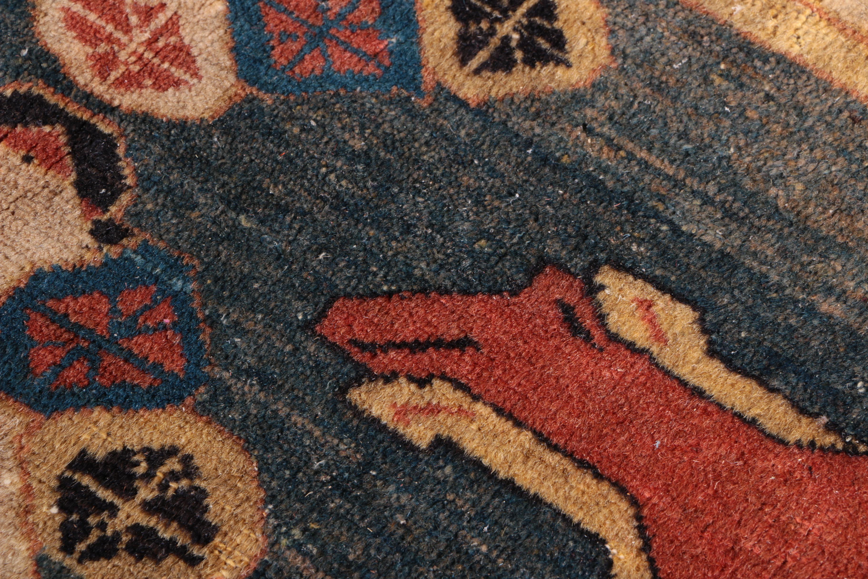 Hand Knotted Kazak Wool Area Rug