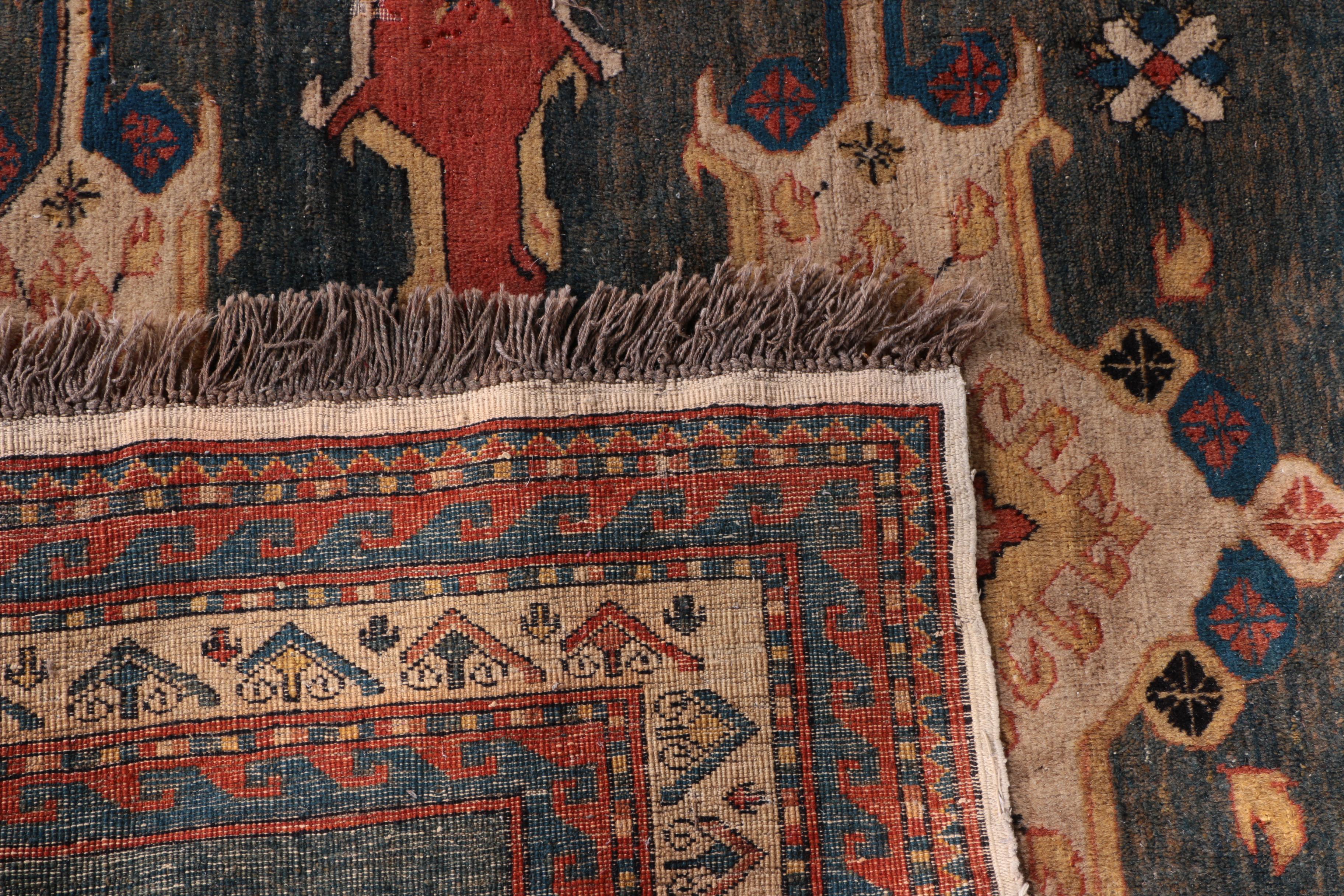 Hand Knotted Kazak Wool Area Rug