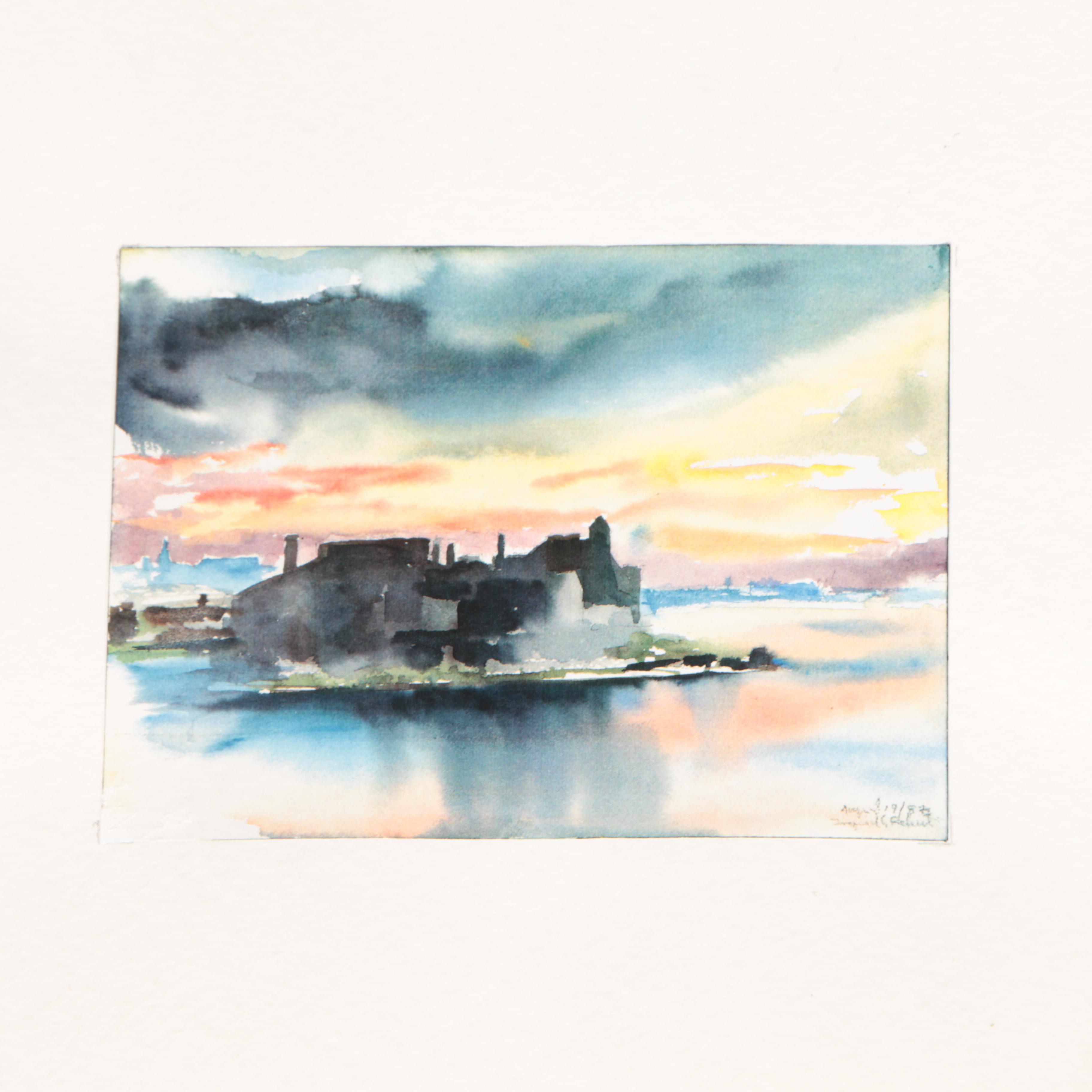 Giclee Prints on Paper After Ingrid Cromel Rehert's "Moods of Baltimore"