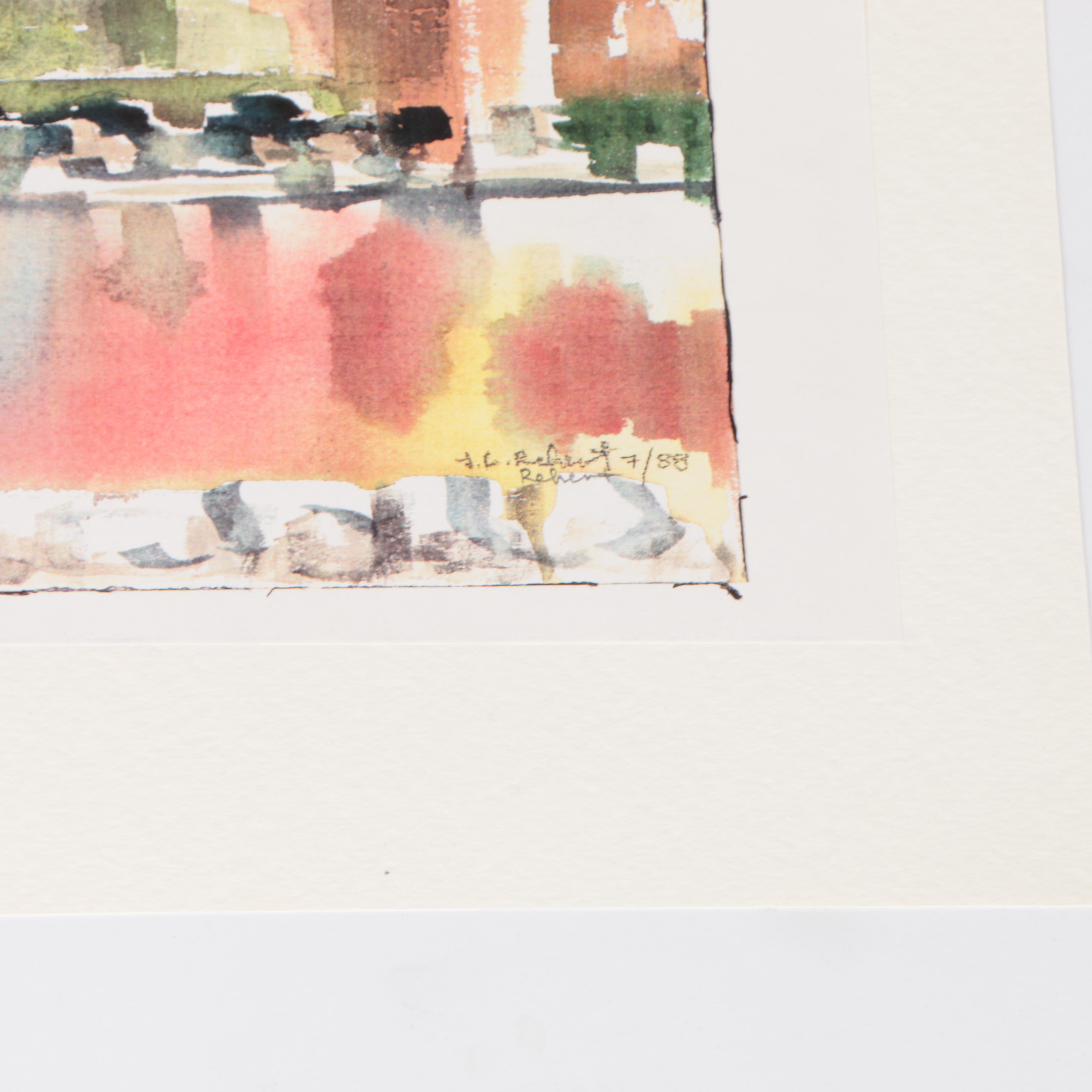 Giclee Prints on Paper After Ingrid Cromel Rehert's "Moods of Baltimore"