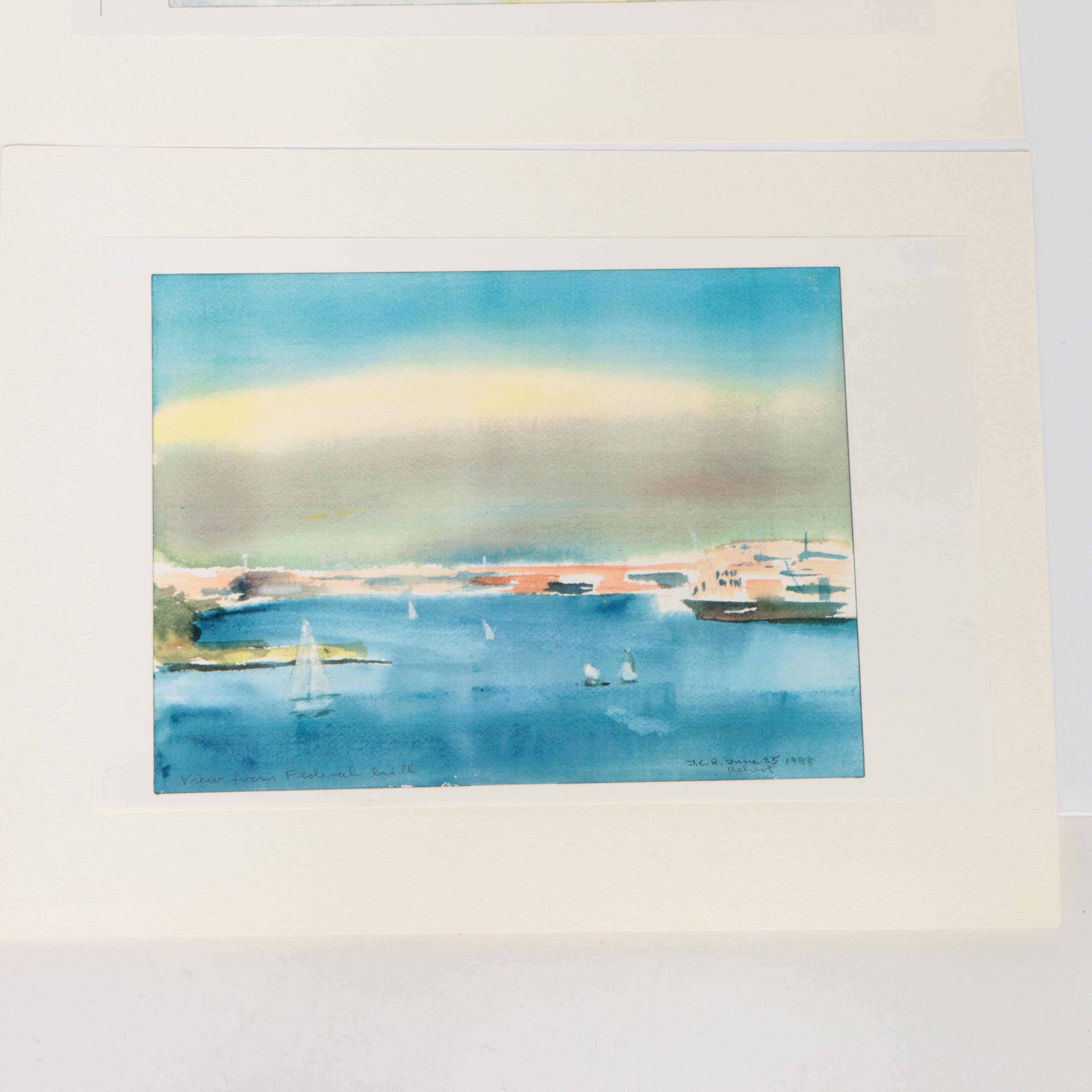 Giclee Prints on Paper After Ingrid Cromel Rehert's "Moods of Baltimore"