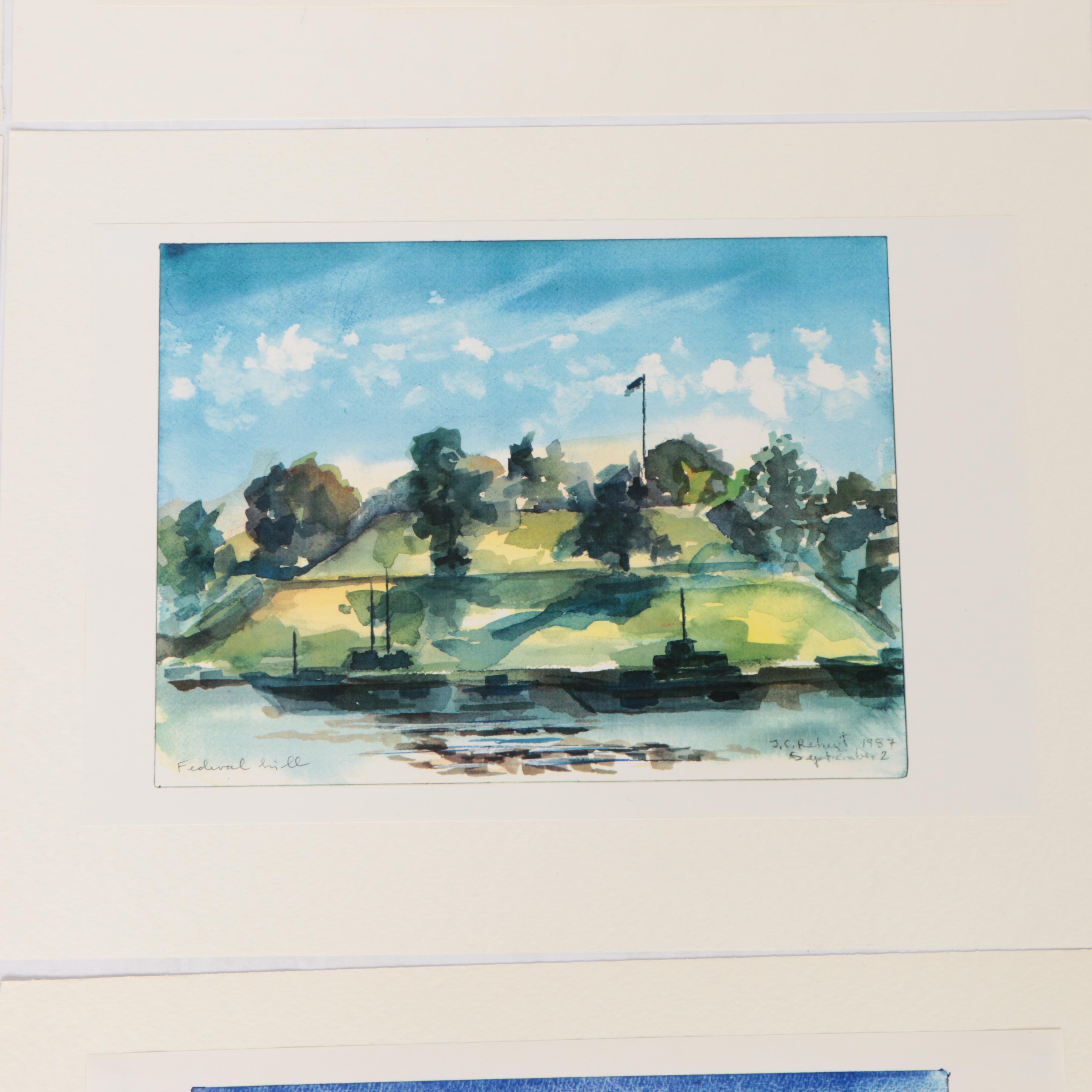 Giclee Prints on Paper After Ingrid Cromel Rehert's "Moods of Baltimore"