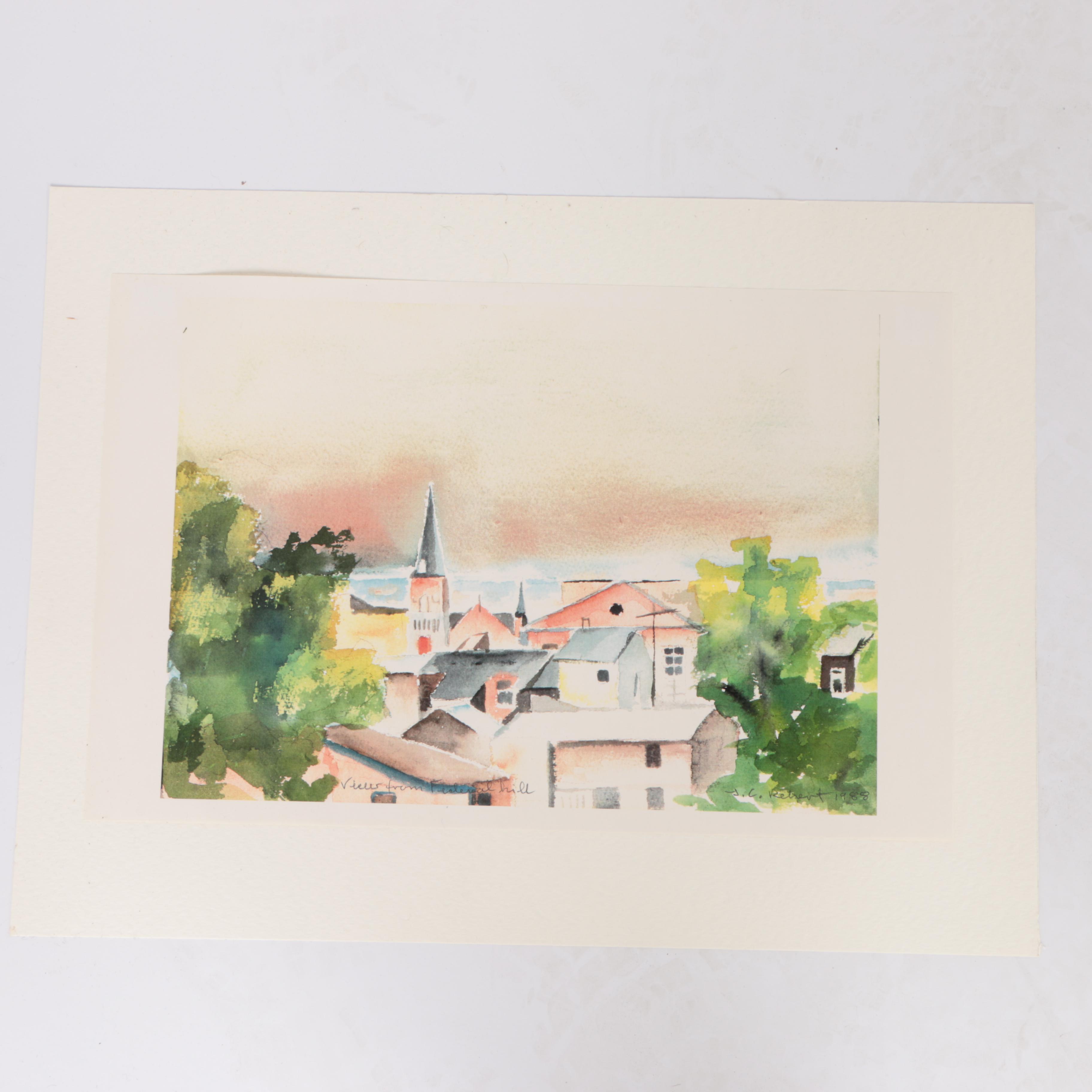 Giclee Prints on Paper After Ingrid Cromel Rehert's "Moods of Baltimore"