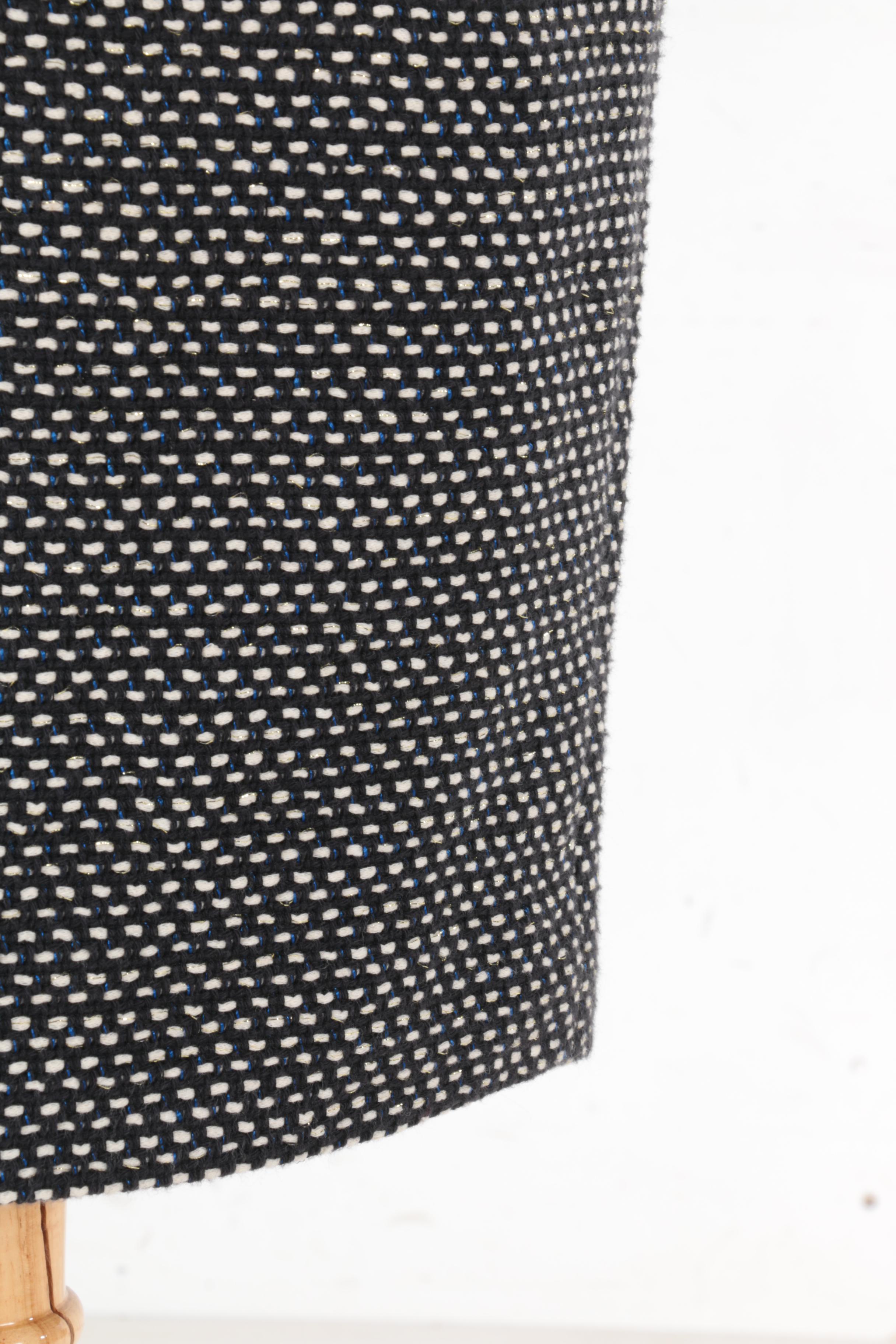 Tory Burch Dark Navy and White Tweed Skirt