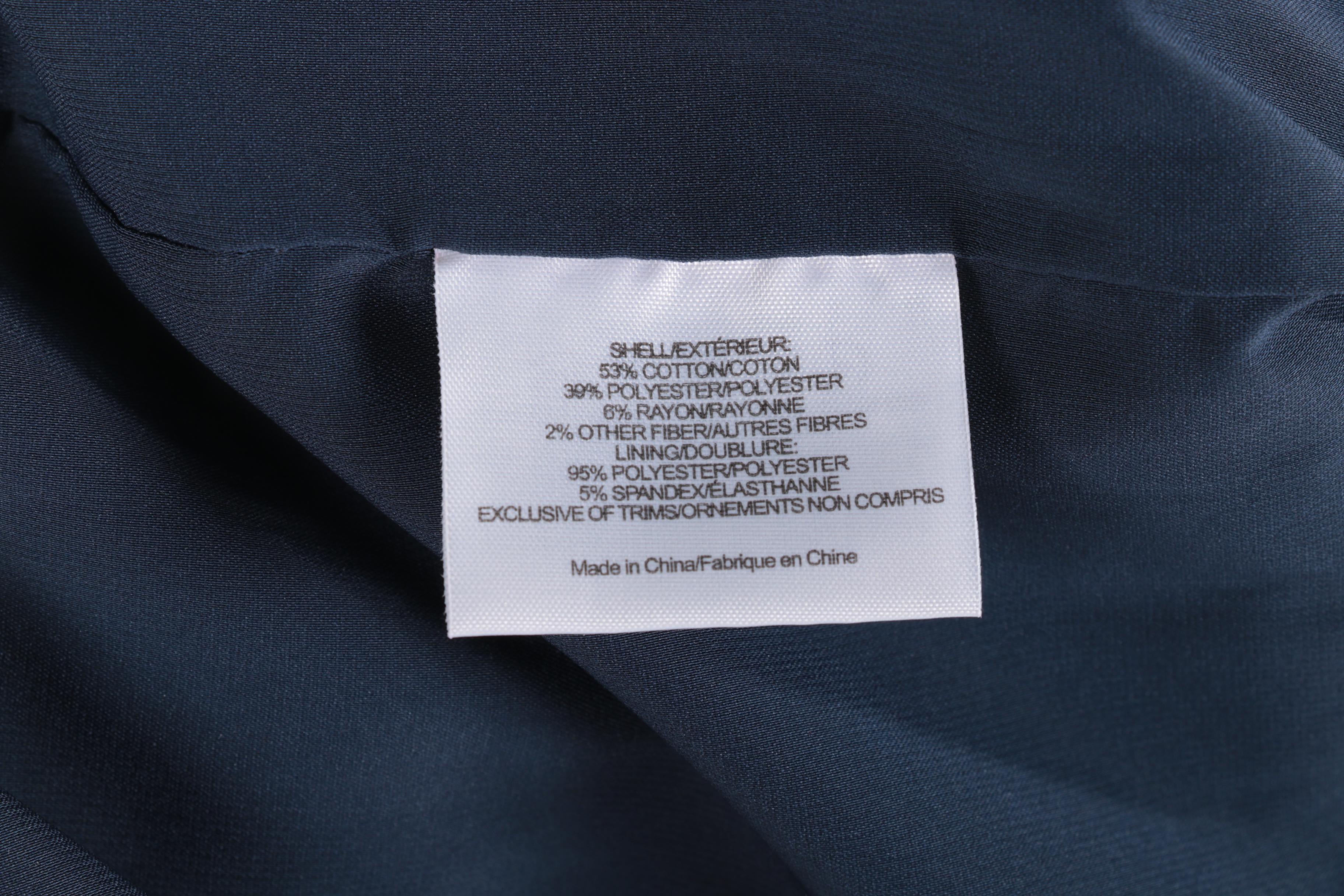 Tory Burch Dark Navy and White Tweed Skirt